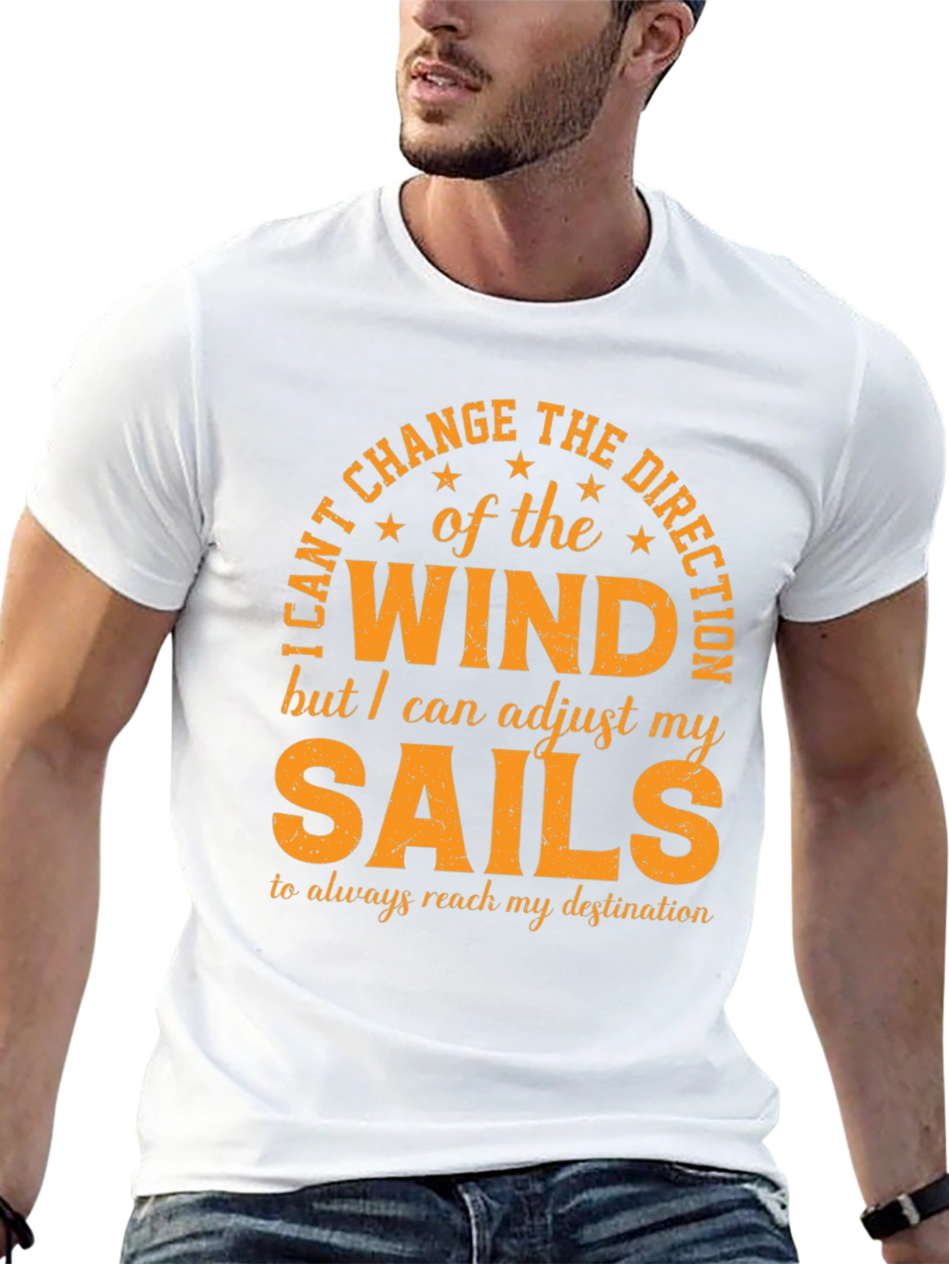 Wind and Sails Graphic T-Shirt: Adjust Your Sails