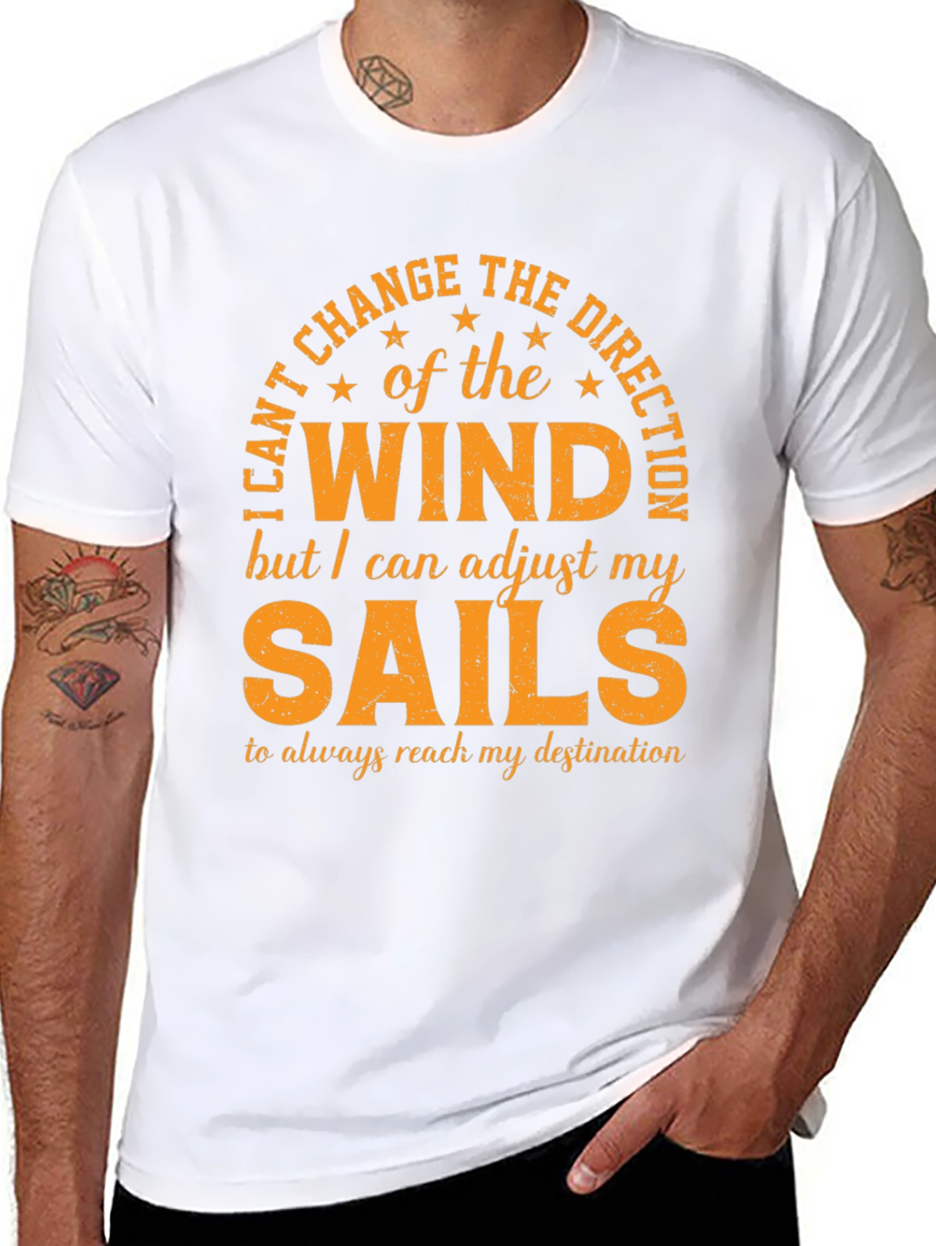 Wind and Sails Graphic T-Shirt: Adjust Your Sails