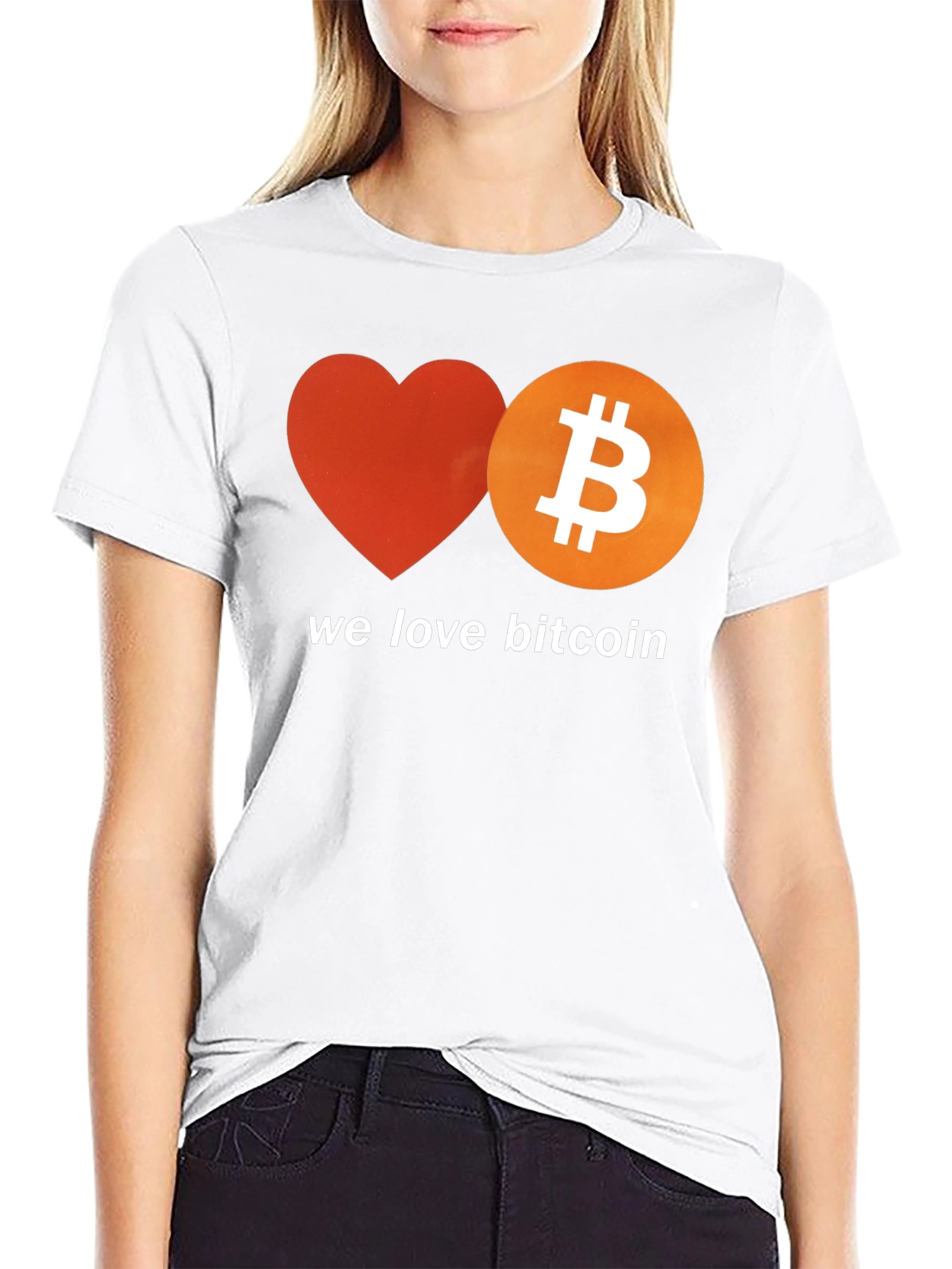 We Love Bitcoin T-Shirt - Crypto Enthusiast Tee