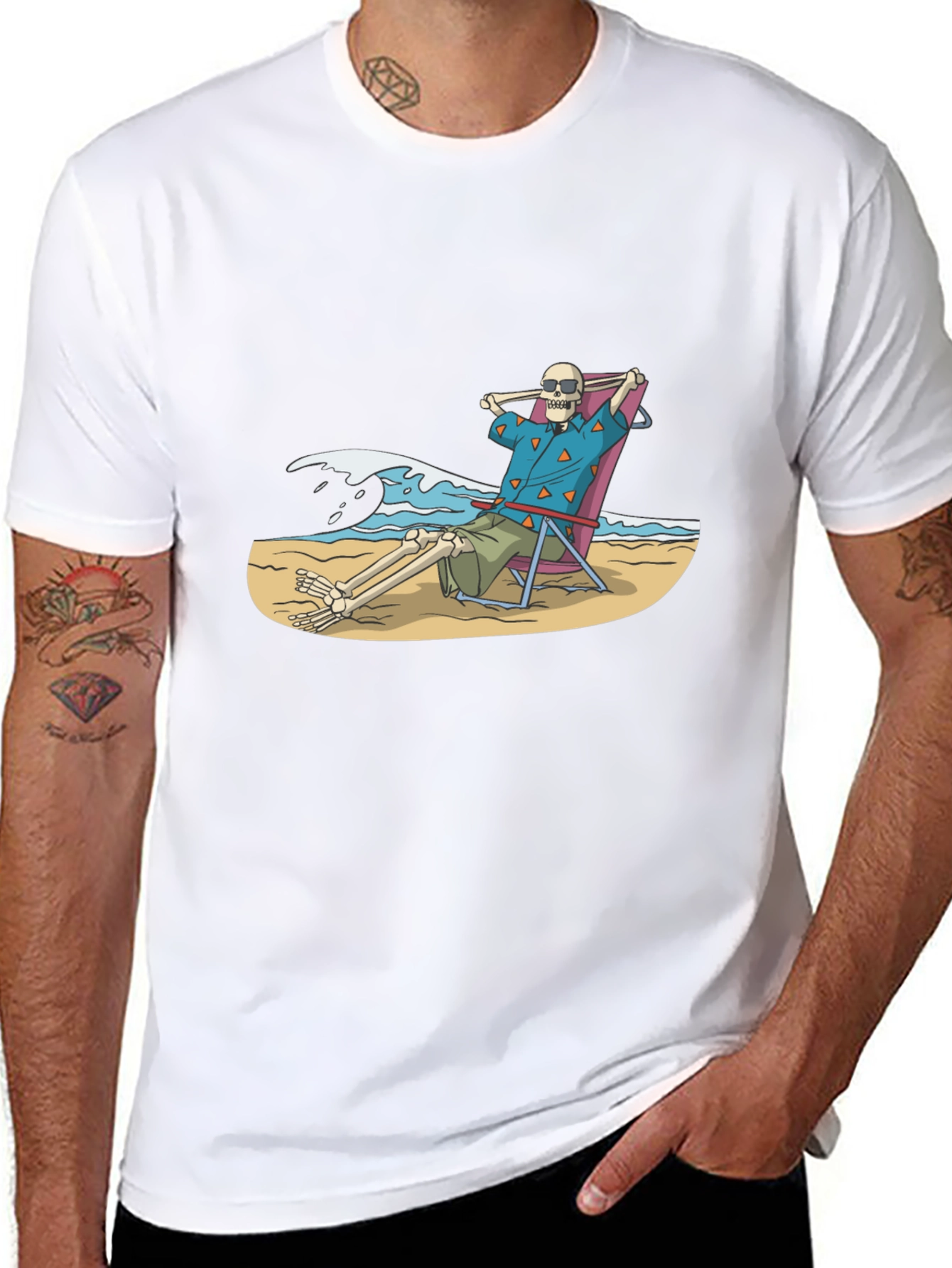 Skeleton Beach Relax T-Shirt