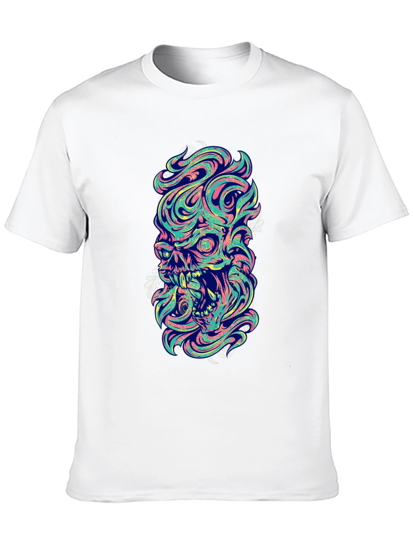 Skull Graphic Tee - Mens Black T-Shirt