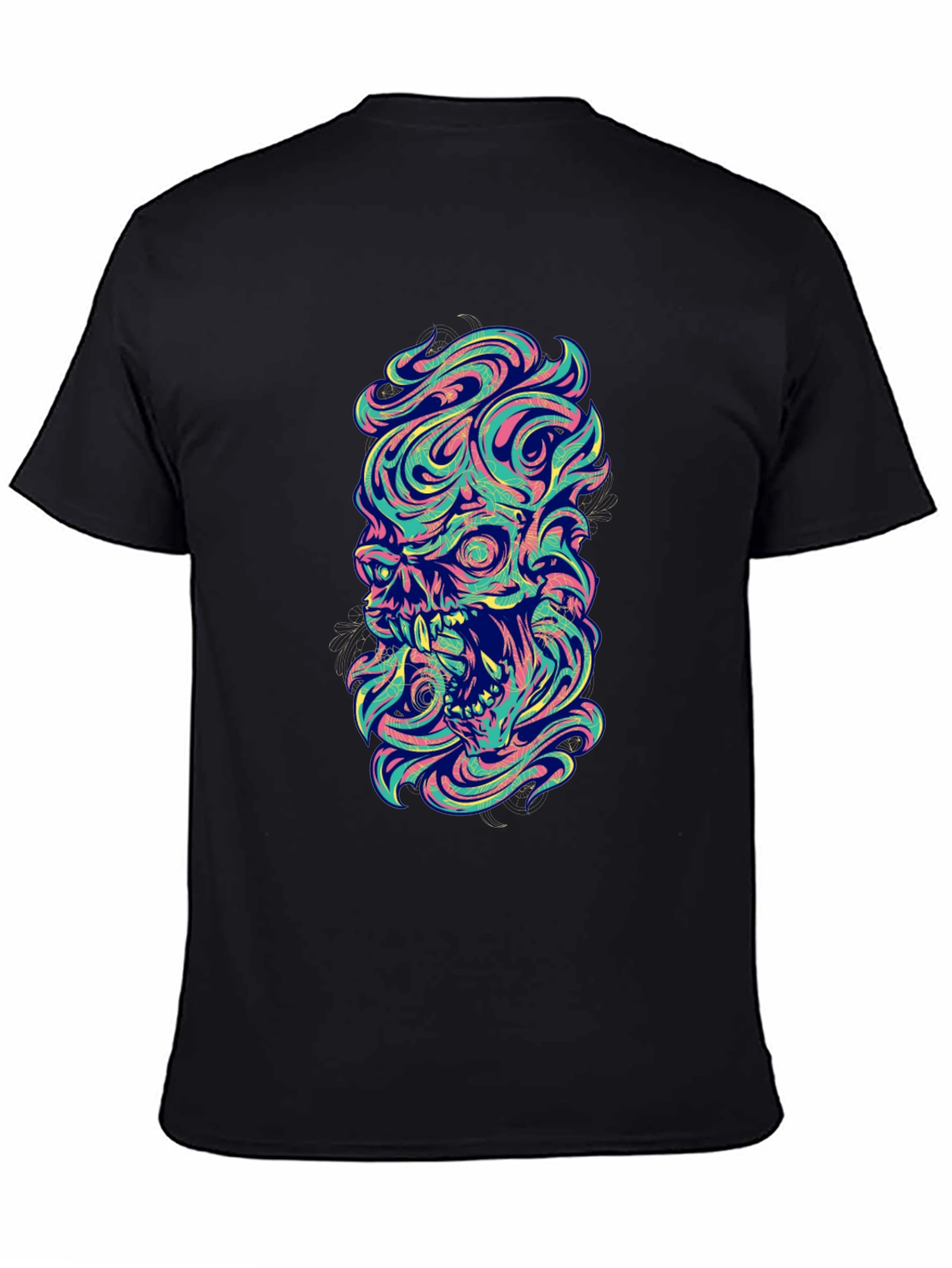 Skull Graphic Tee - Mens Black T-Shirt