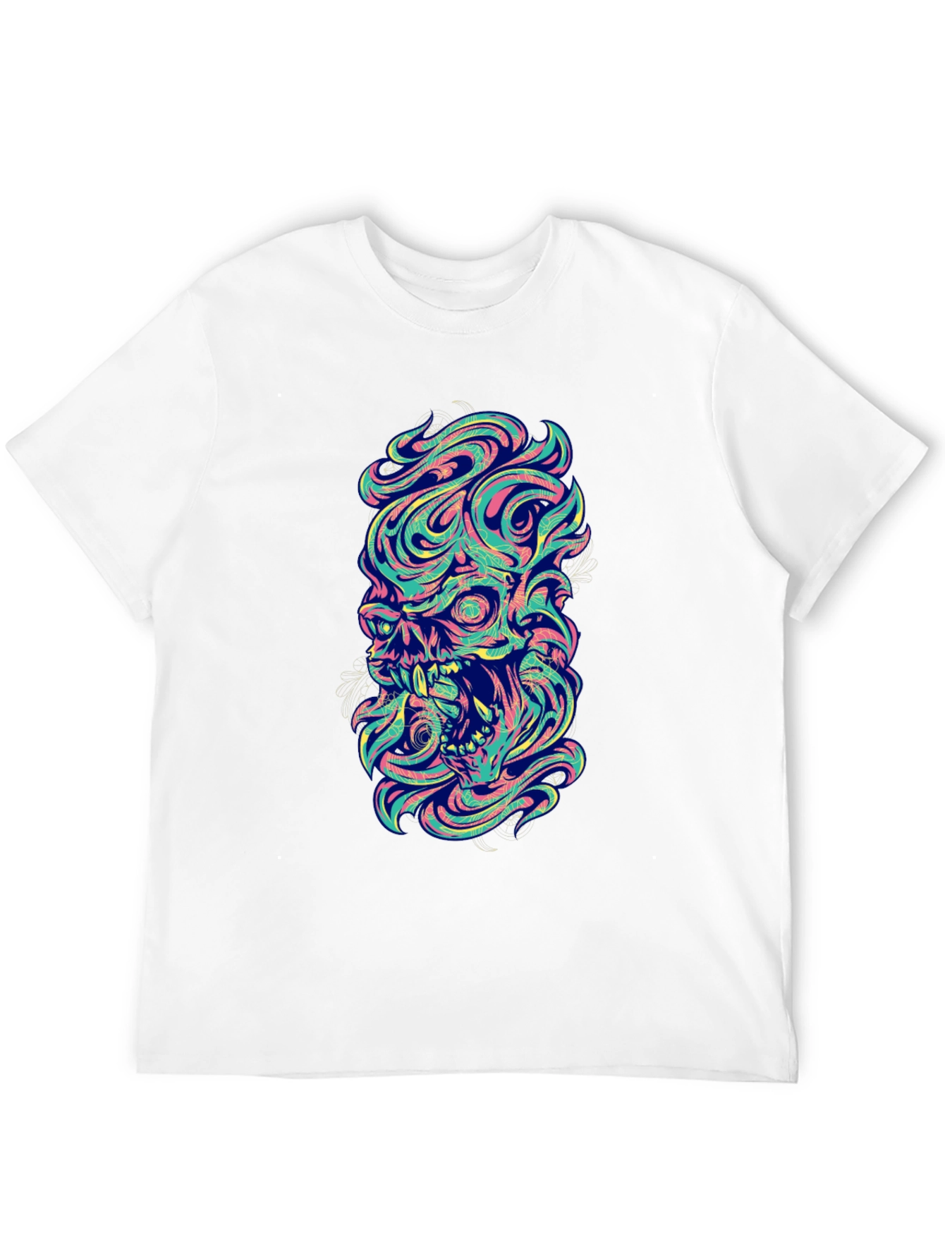 Skull Graphic Tee - Mens Black T-Shirt