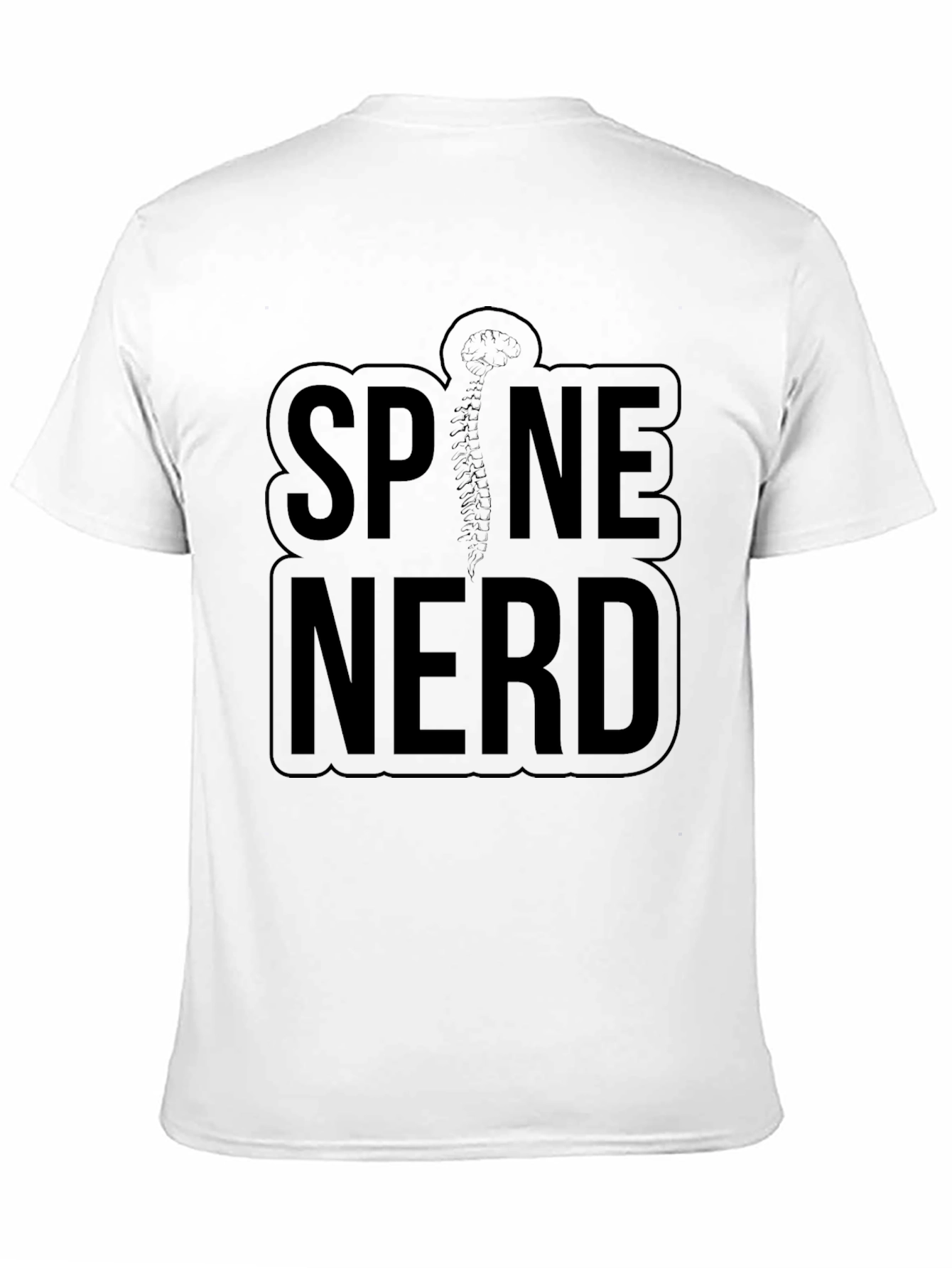 Spine Nerd Graphic T-Shirt - Black