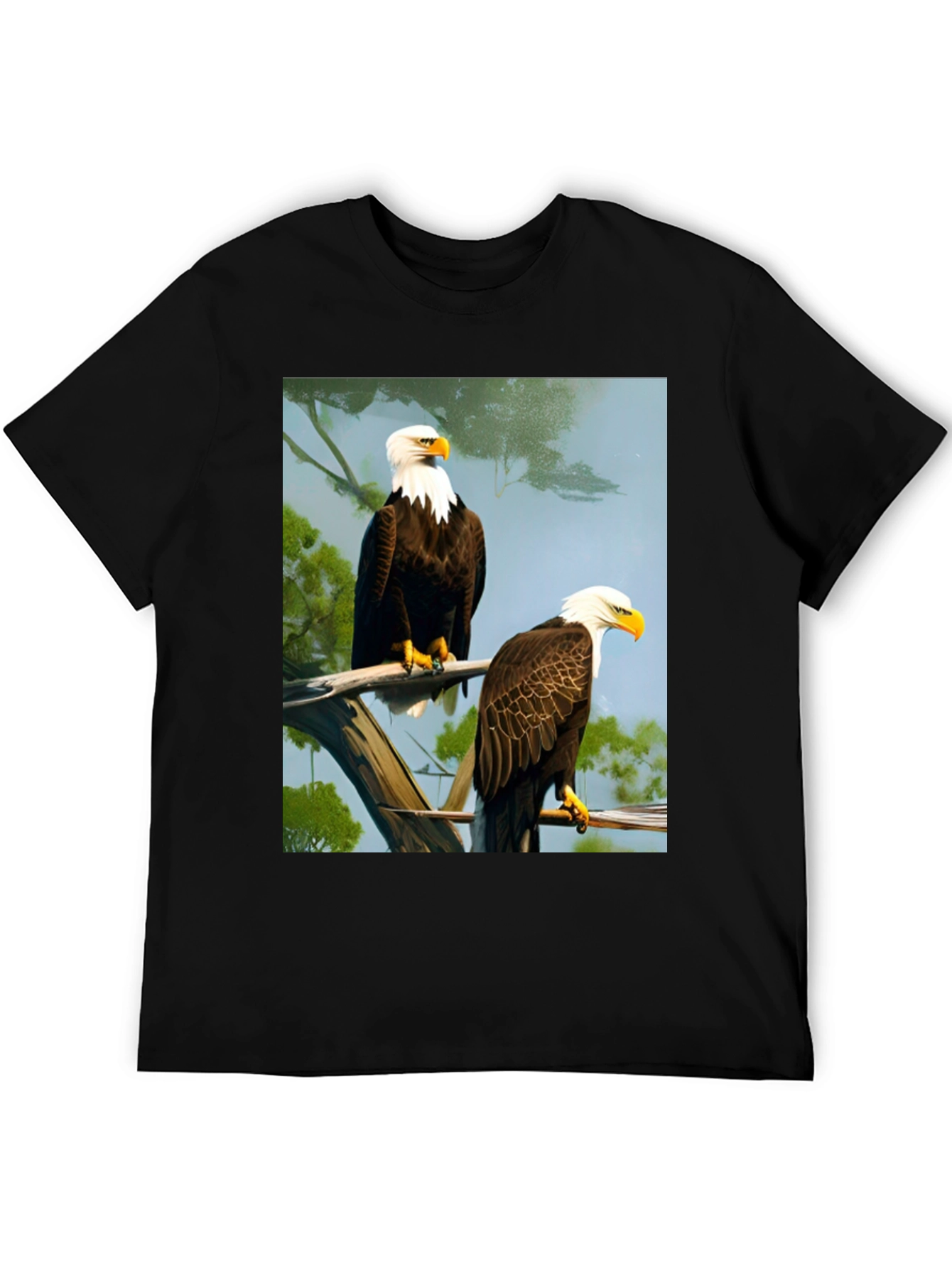 Bald Eagle Graphic Tee - Patriotic Style