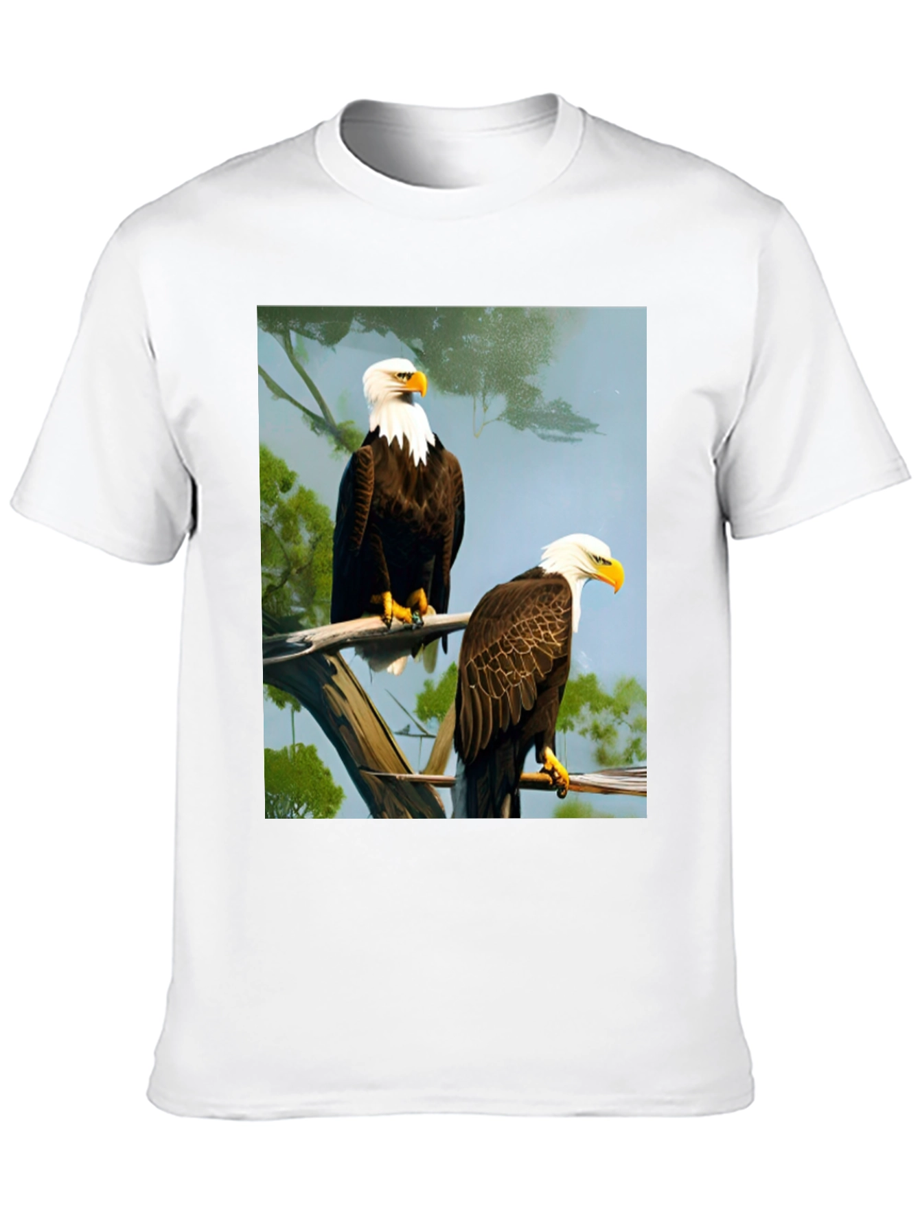 Bald Eagle Graphic Tee - Patriotic Style
