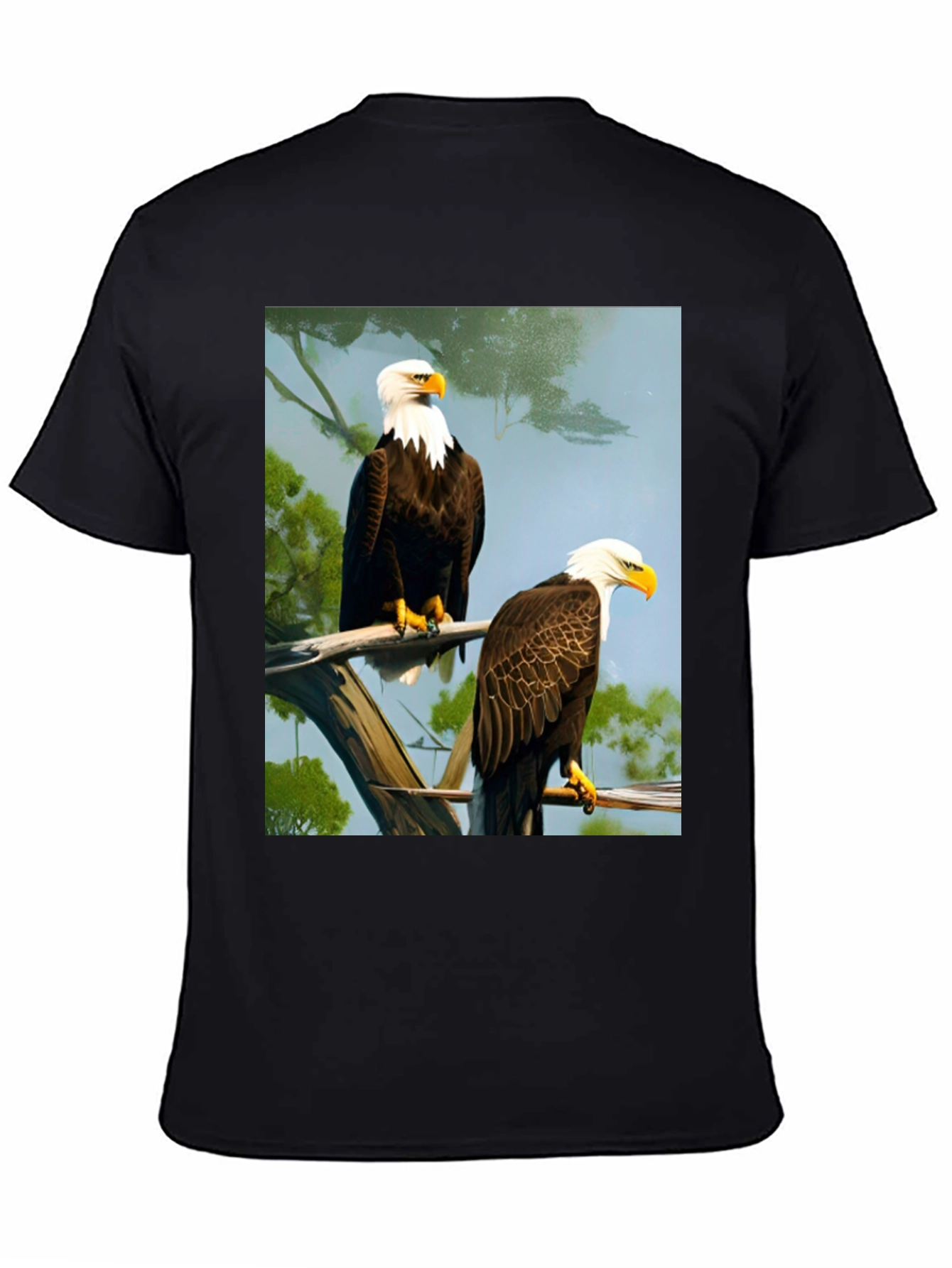 Bald Eagle Graphic Tee - Patriotic Style