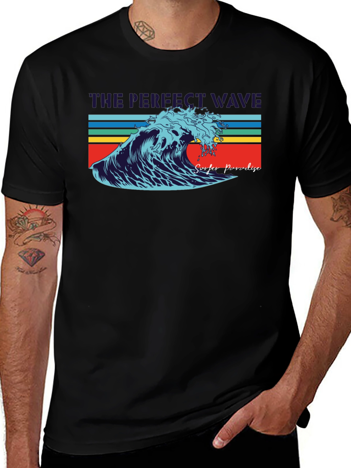 The Perfect Wave Surfer Paradise Graphic Tee