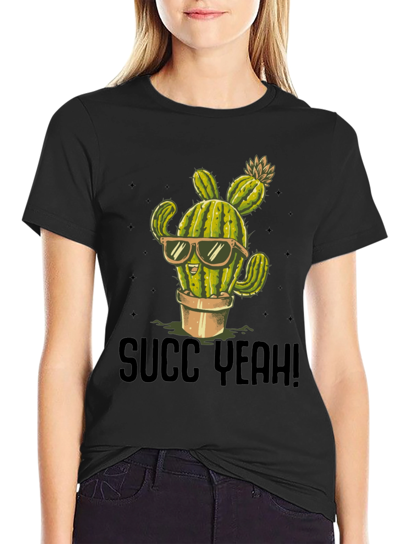 Succ Yeah! Cactus Graphic T-Shirt - Cool Desert Style