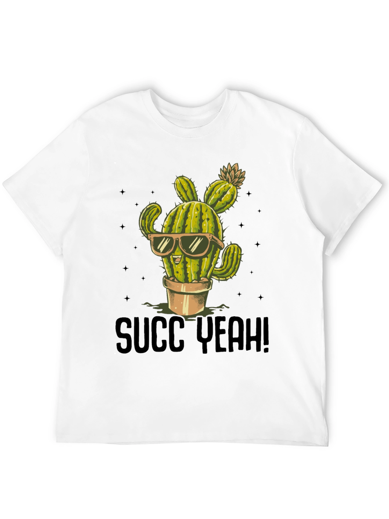 Succ Yeah! Cactus Graphic T-Shirt - Cool Desert Style