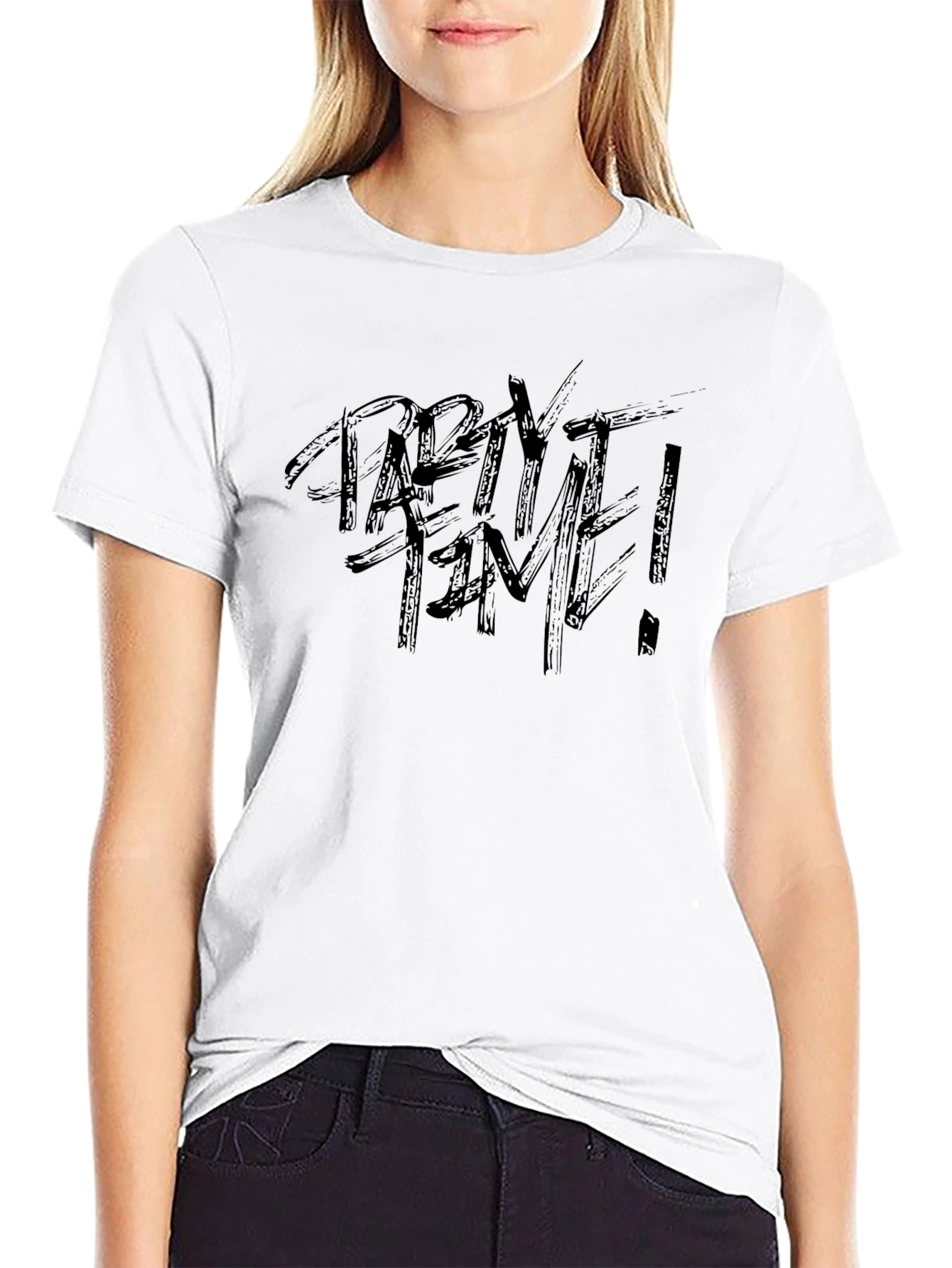 Party Time Black Graphic Tee