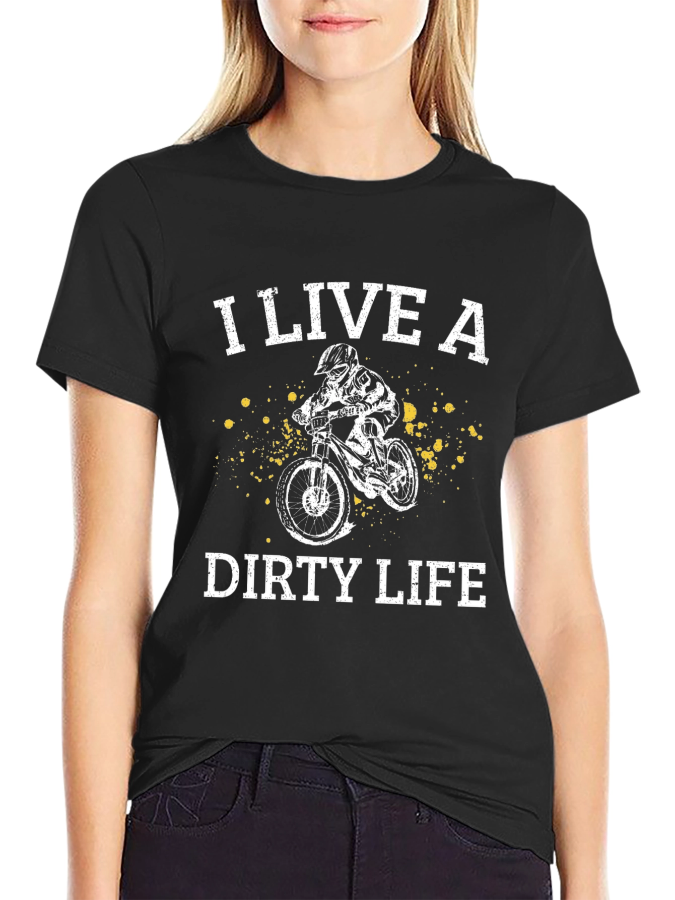 I Live a Dirty Life T-Shirt Black Man