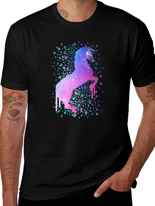 Galaxy Unicorn Black T-Shirt