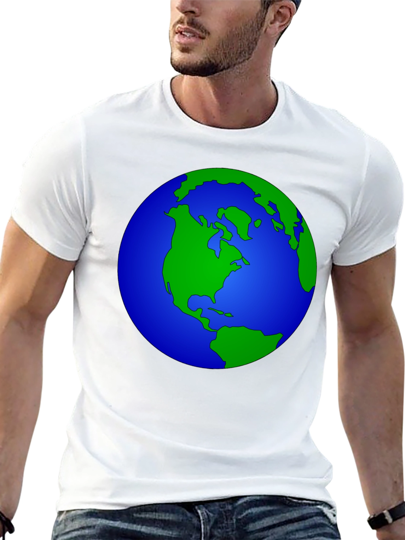 Earth Graphic Black T-Shirt - Global Awareness Tee
