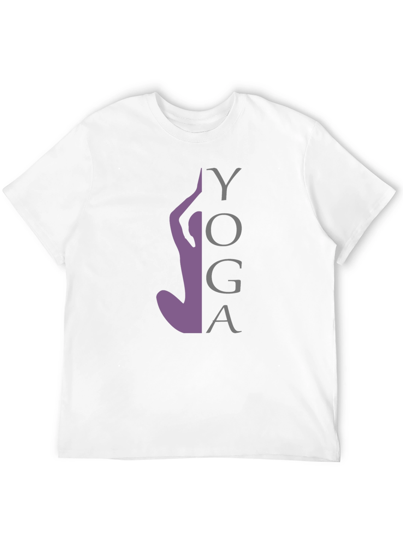 Yoga Silhouette Graphic Tee - Black Cotton Blend