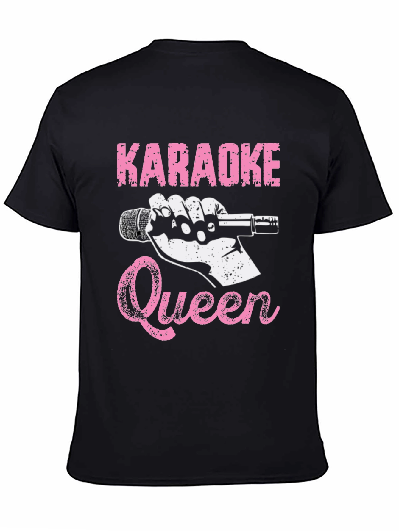 Karaoke Queen T-Shirt - Black Graphic Tee