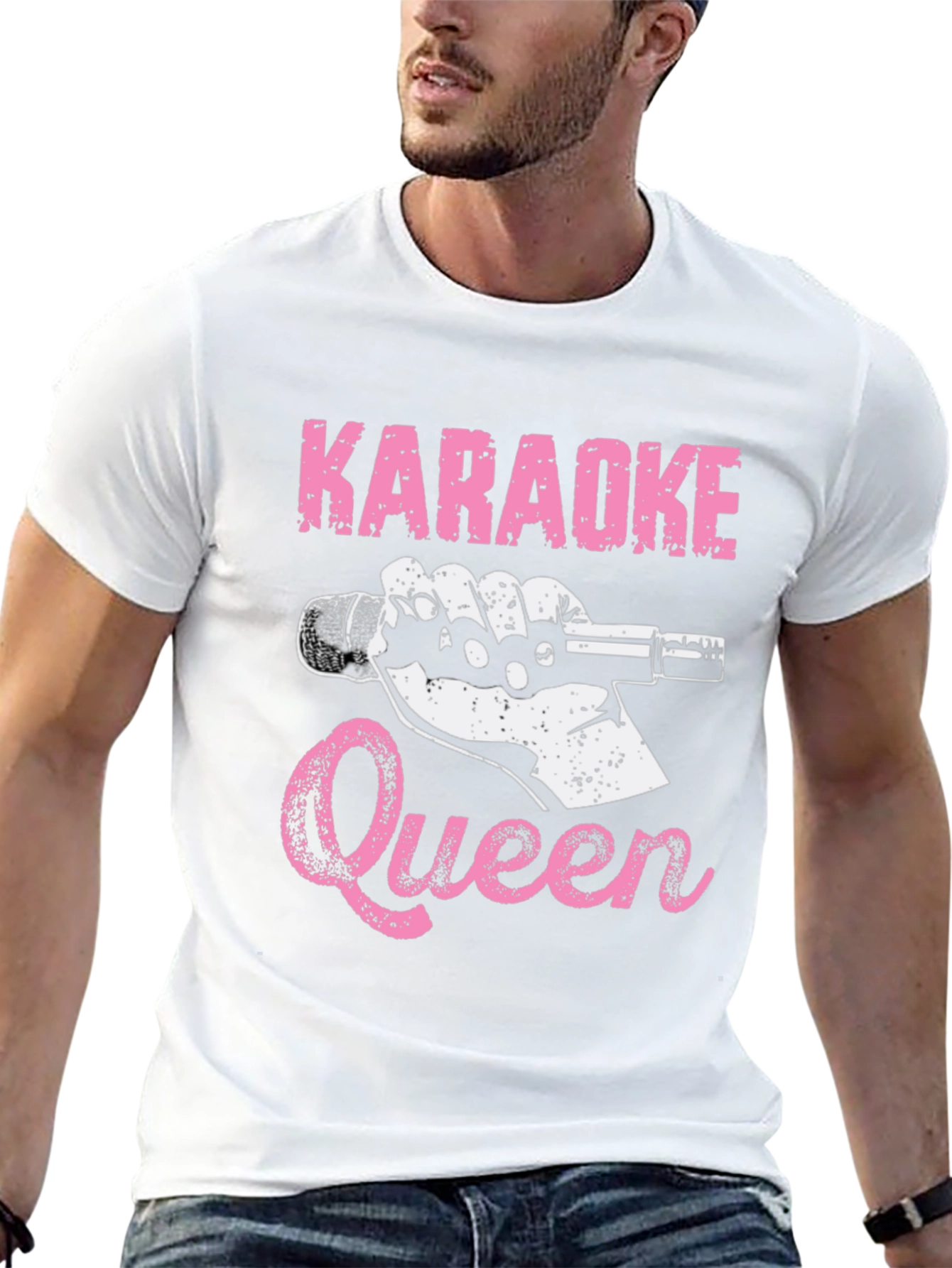 Karaoke Queen T-Shirt - Black Graphic Tee
