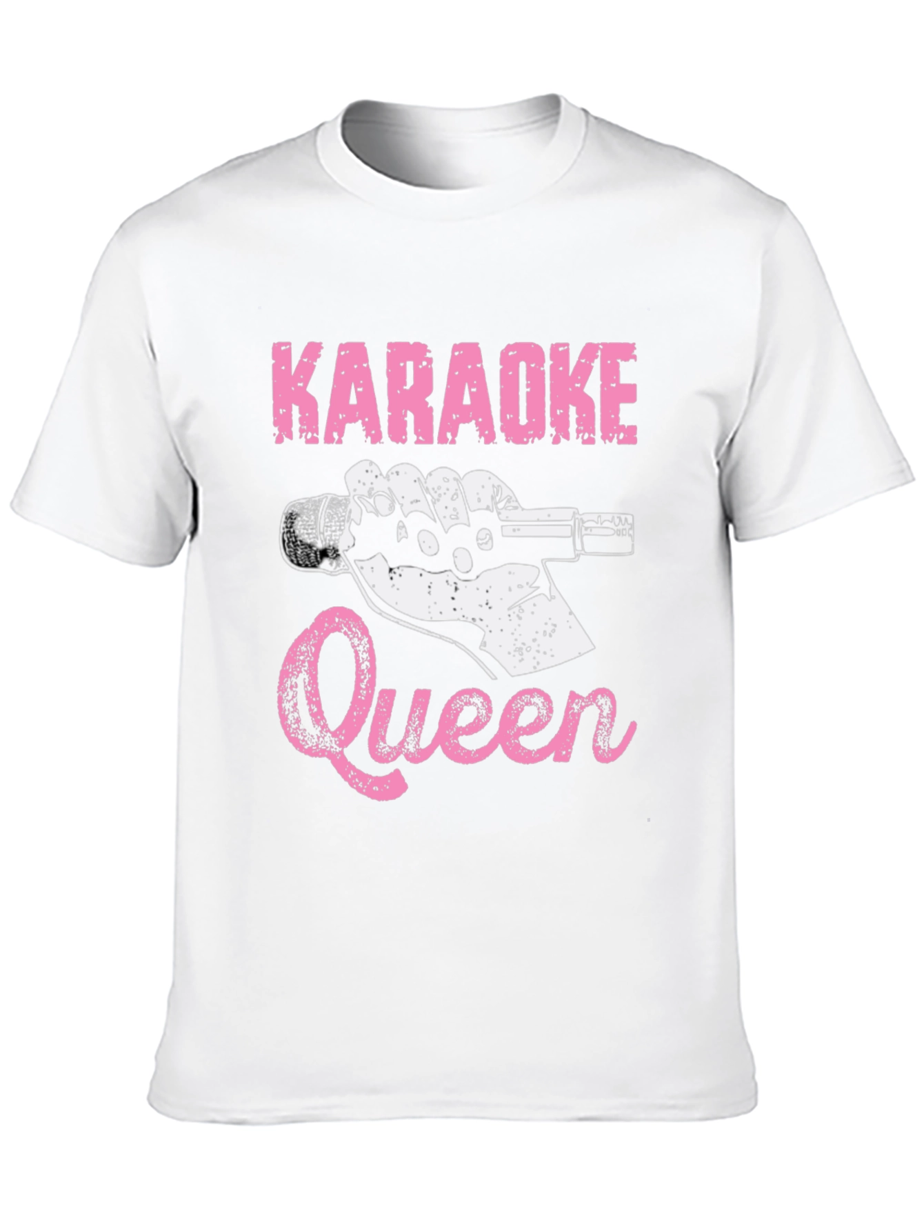 Karaoke Queen T-Shirt - Black Graphic Tee