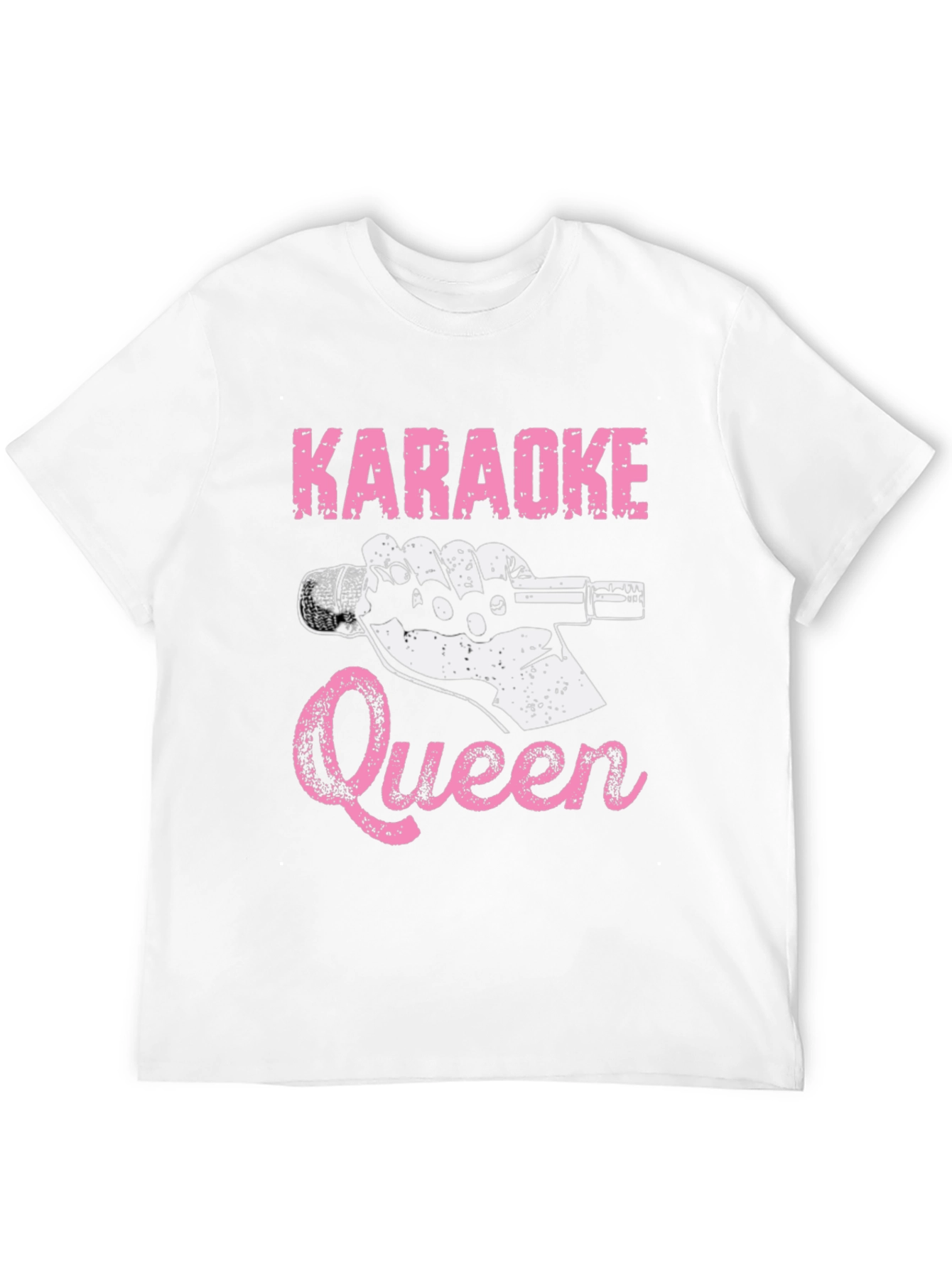 Karaoke Queen T-Shirt - Black Graphic Tee