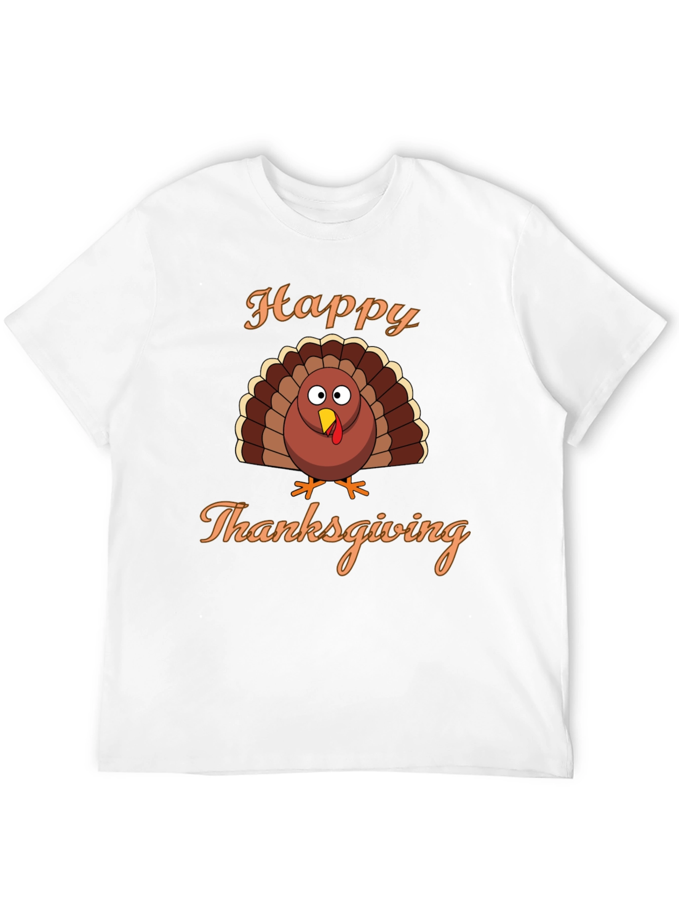 Happy Thanksgiving Turkey Graphic T-Shirt