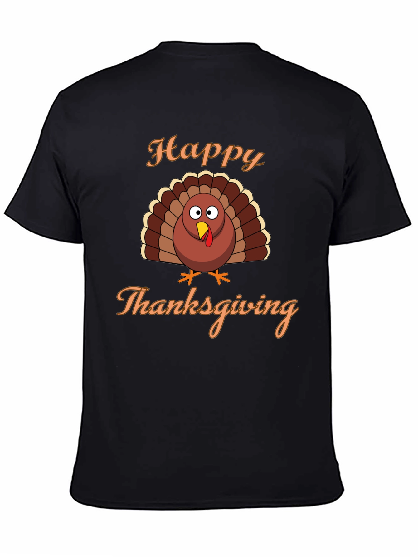 Happy Thanksgiving Turkey Graphic T-Shirt