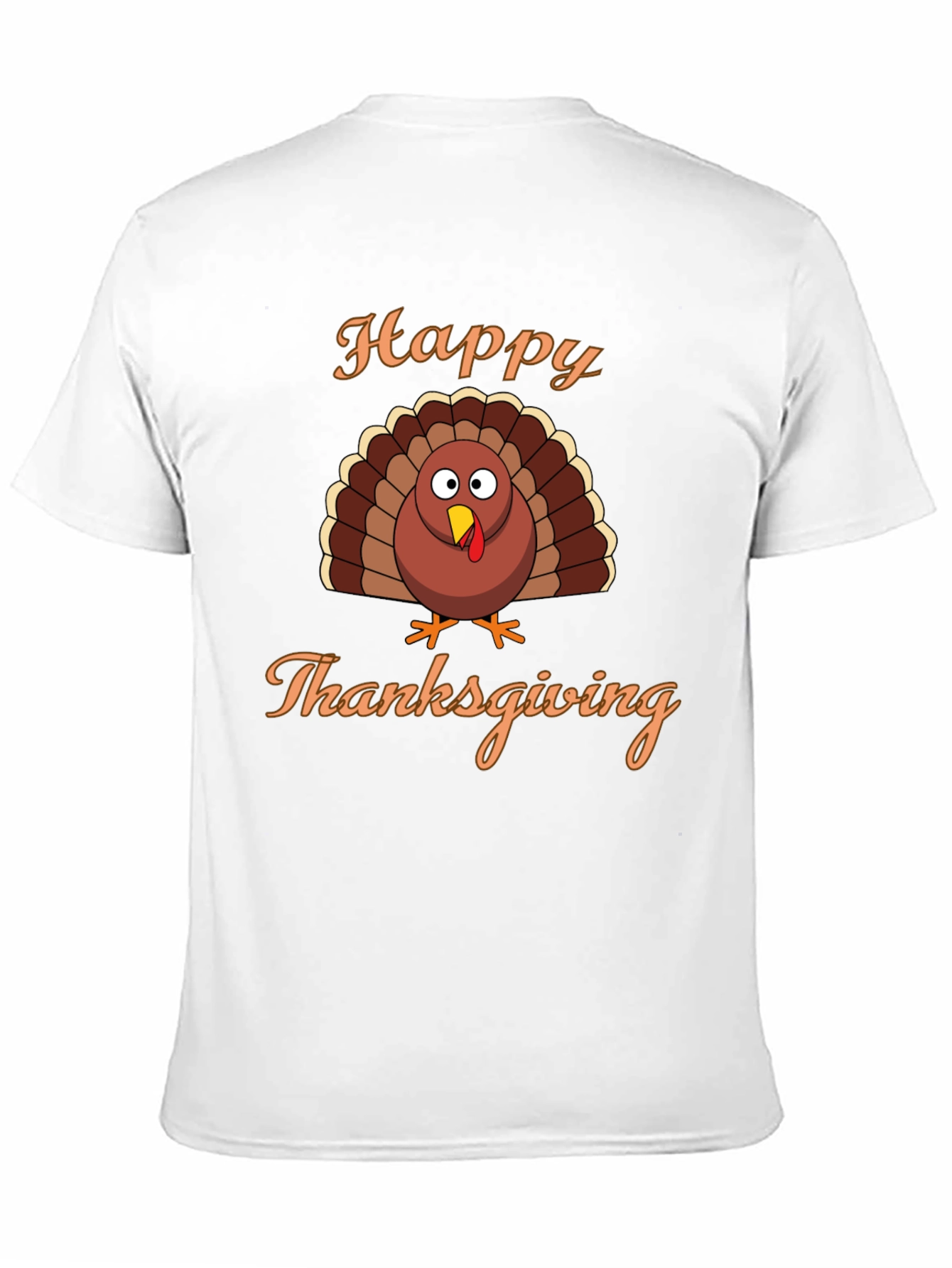 Happy Thanksgiving Turkey Graphic T-Shirt