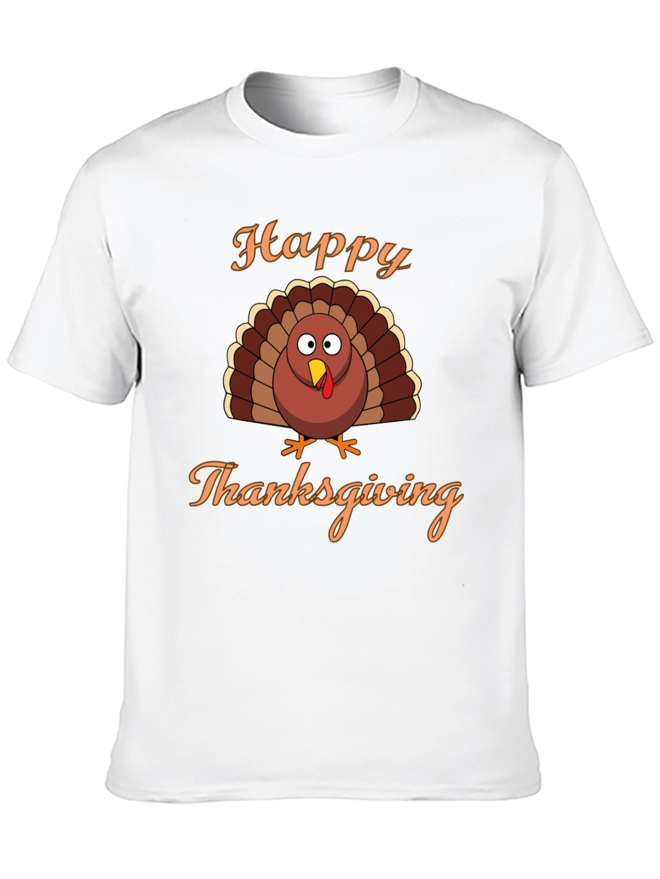 Happy Thanksgiving Turkey Graphic T-Shirt