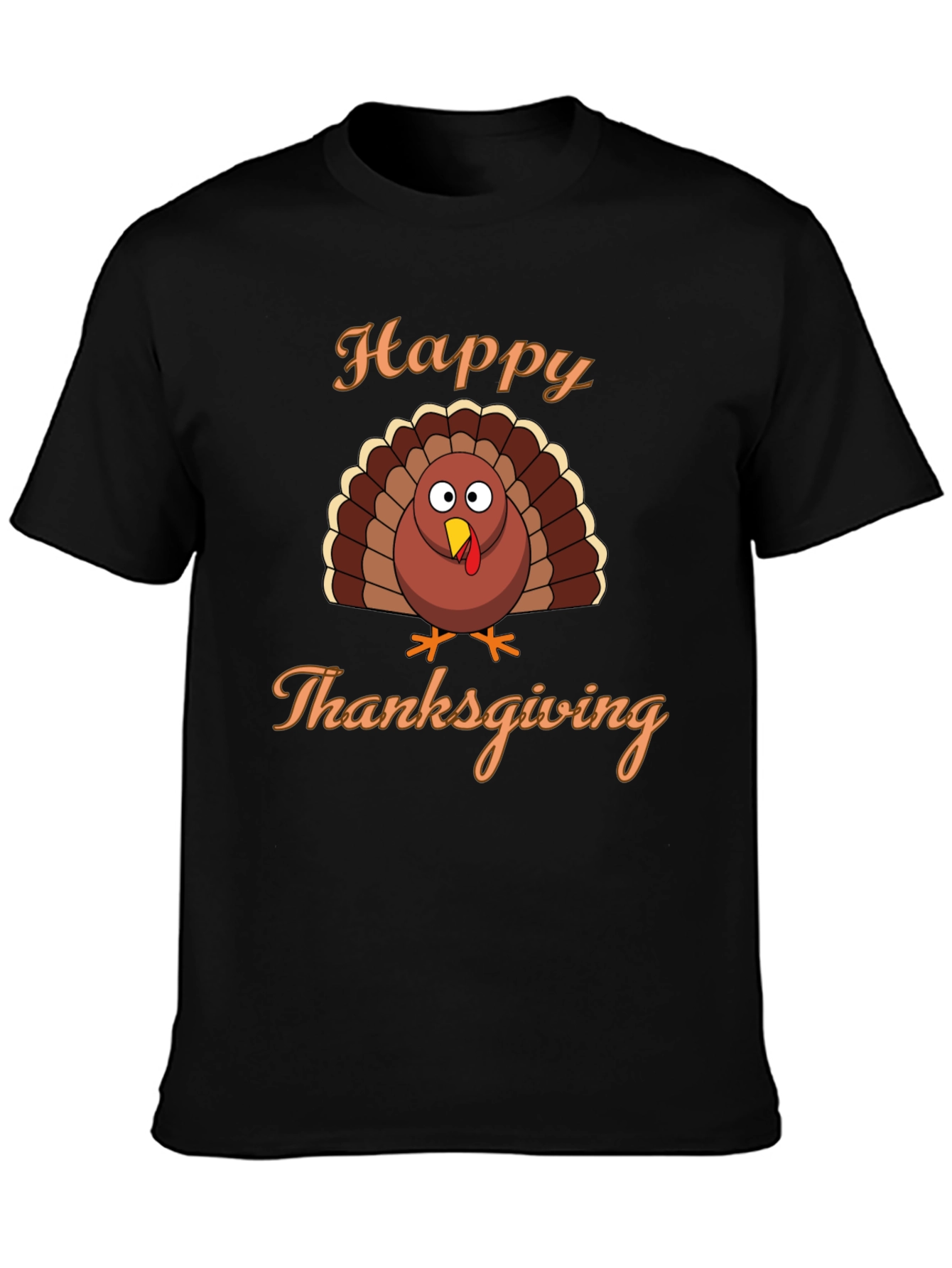 Happy Thanksgiving Turkey Graphic T-Shirt