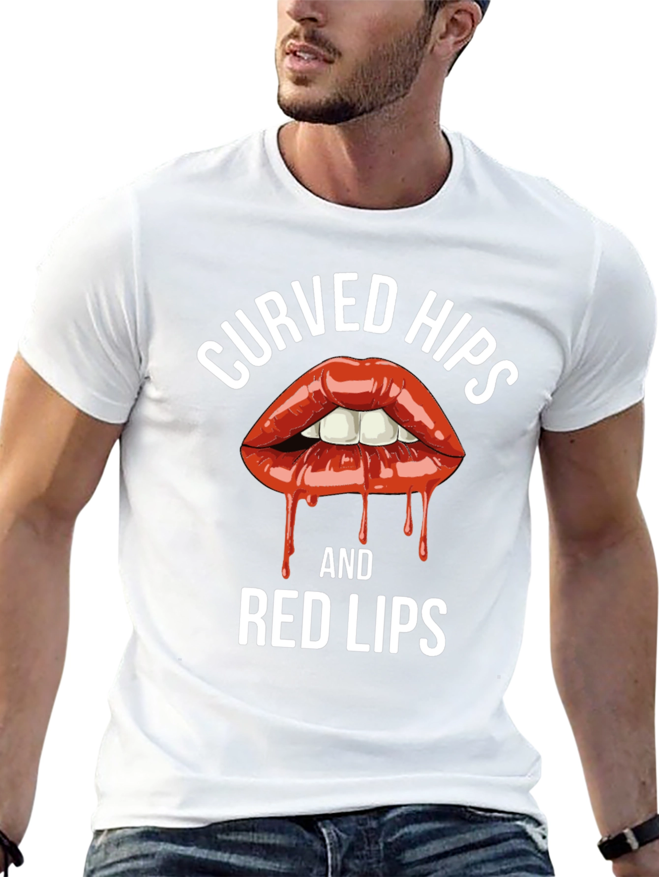 Curved Hips & Red Lips Graphic Tee