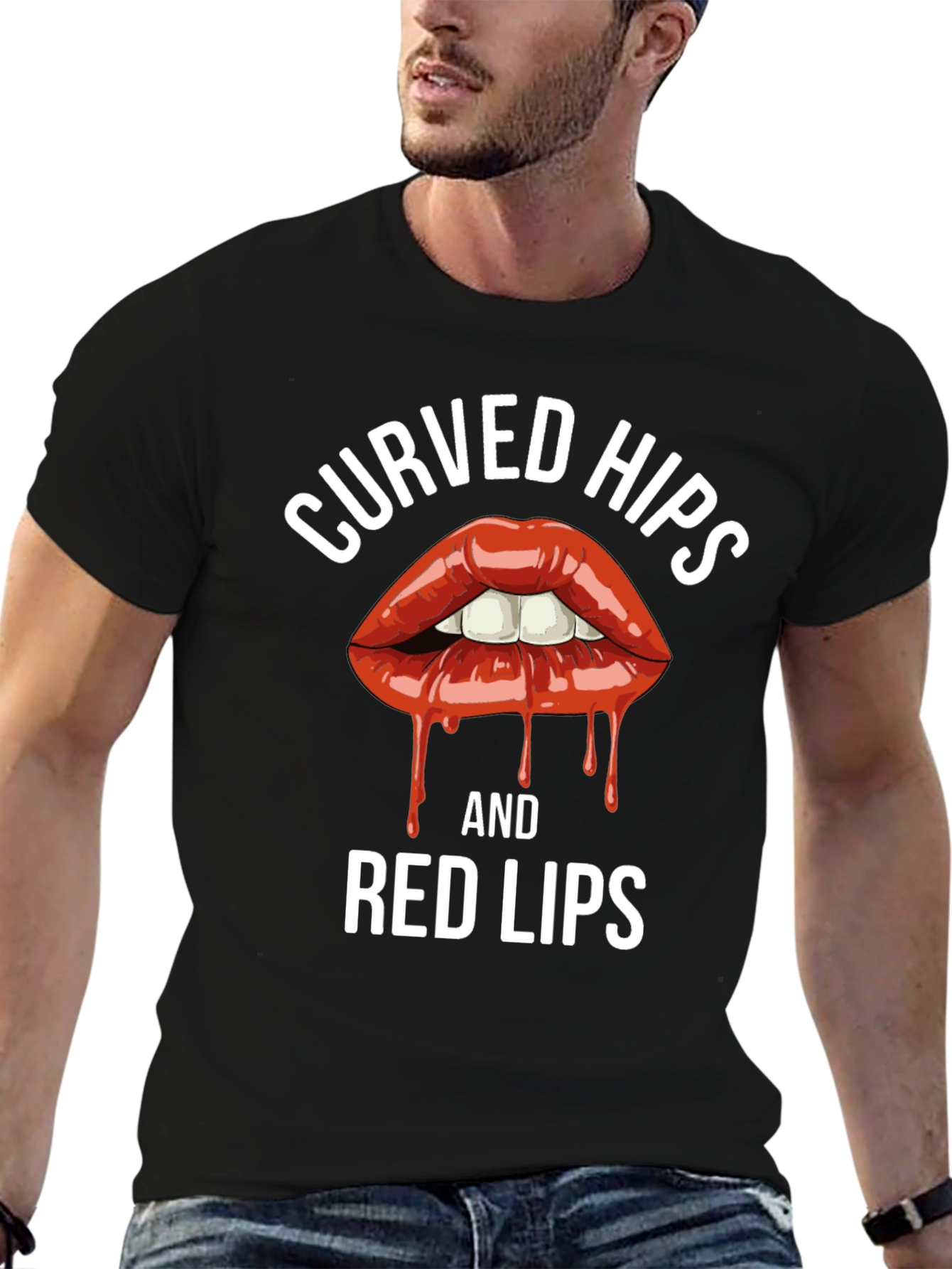 Curved Hips & Red Lips Graphic Tee