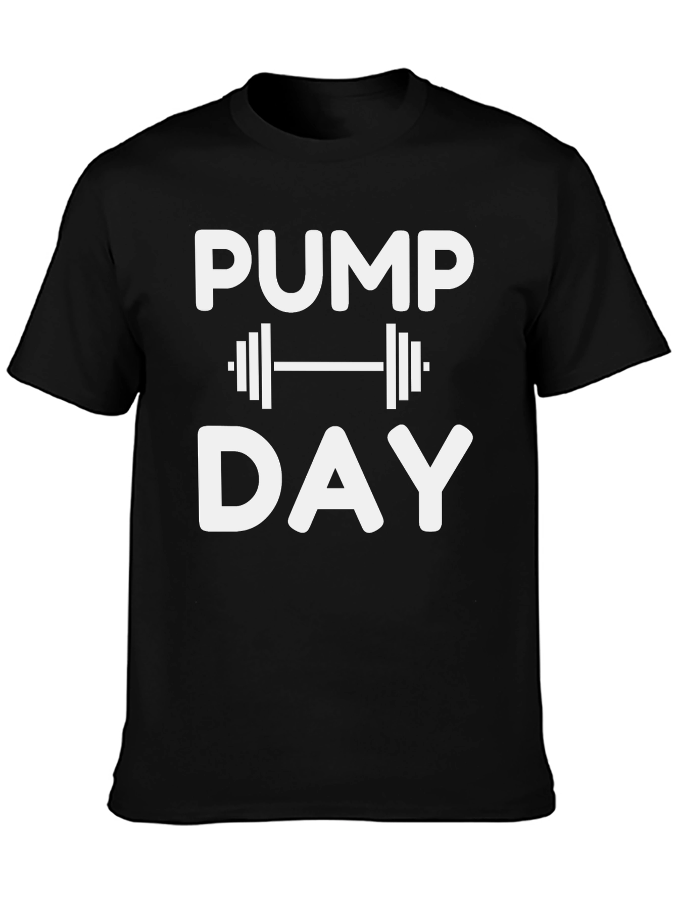 Pump Day Graphic T-Shirt - Black Gym Tee