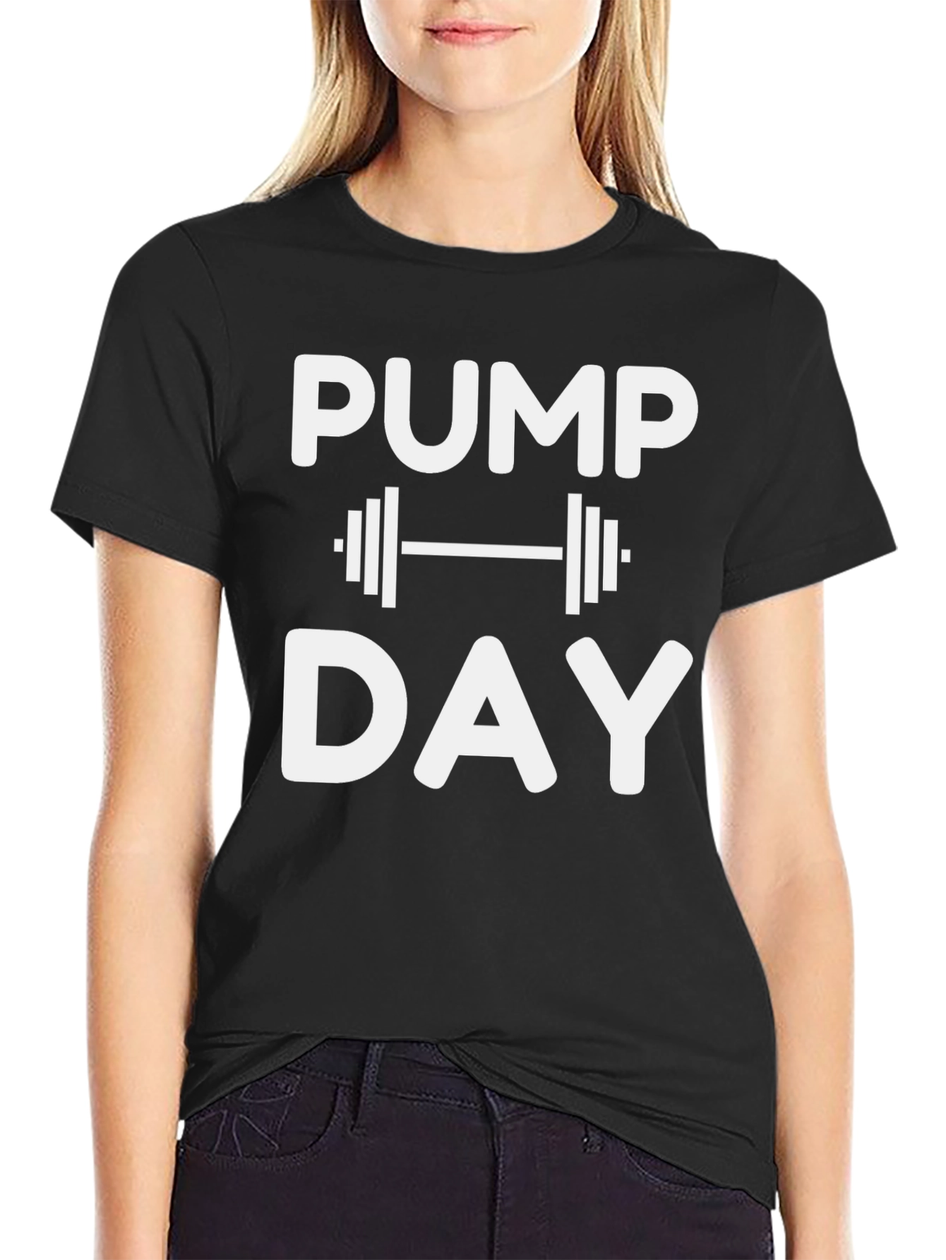 Pump Day Graphic T-Shirt - Black Gym Tee