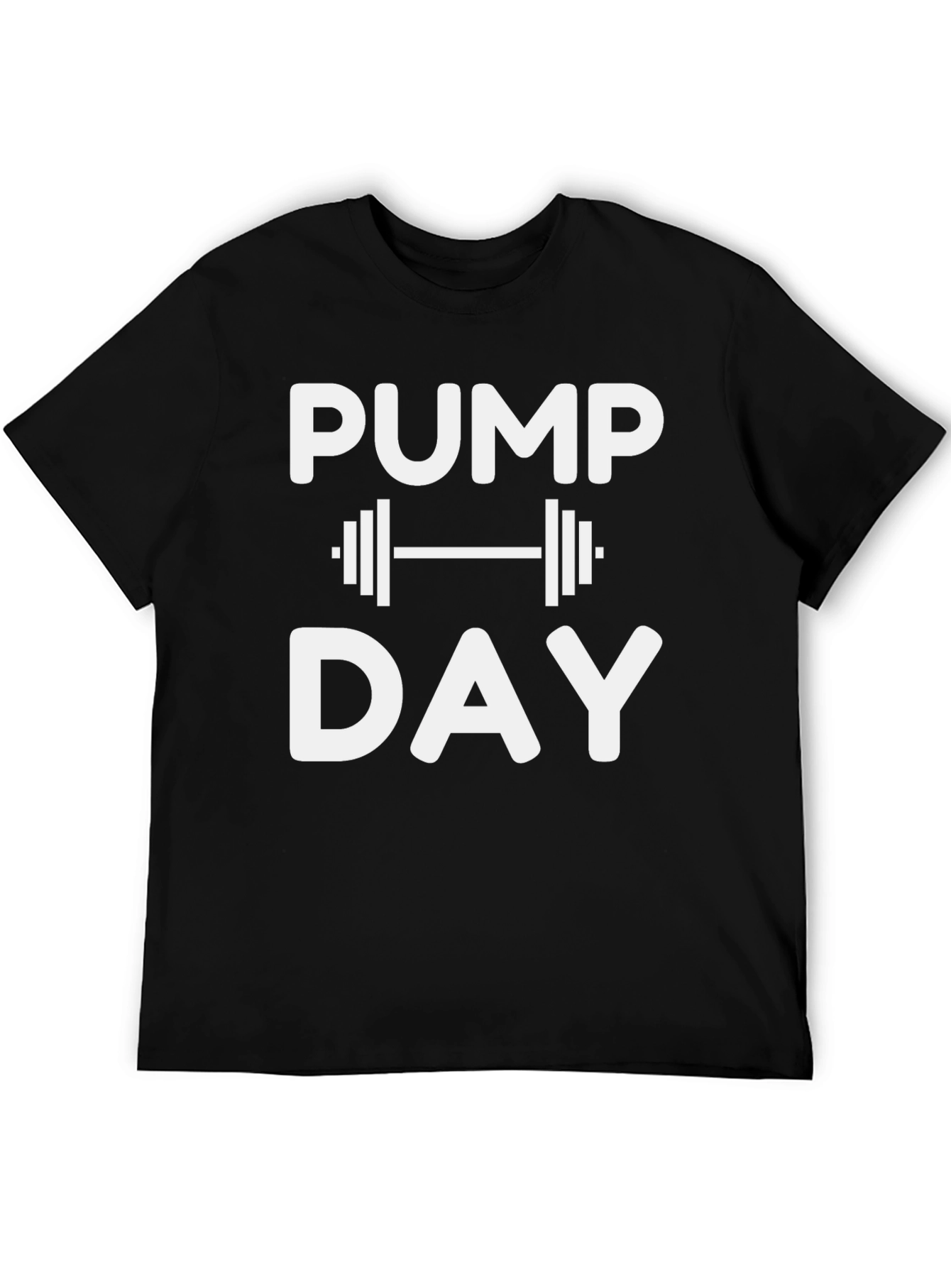 Pump Day Graphic T-Shirt - Black Gym Tee