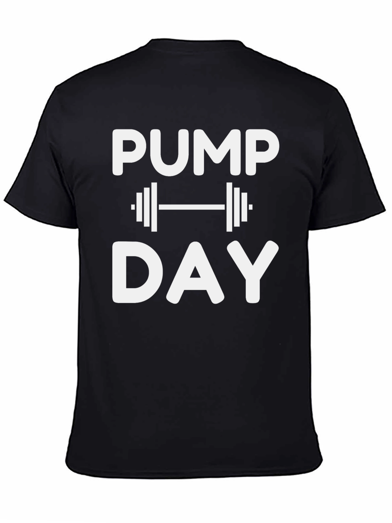 Pump Day Graphic T-Shirt - Black Gym Tee