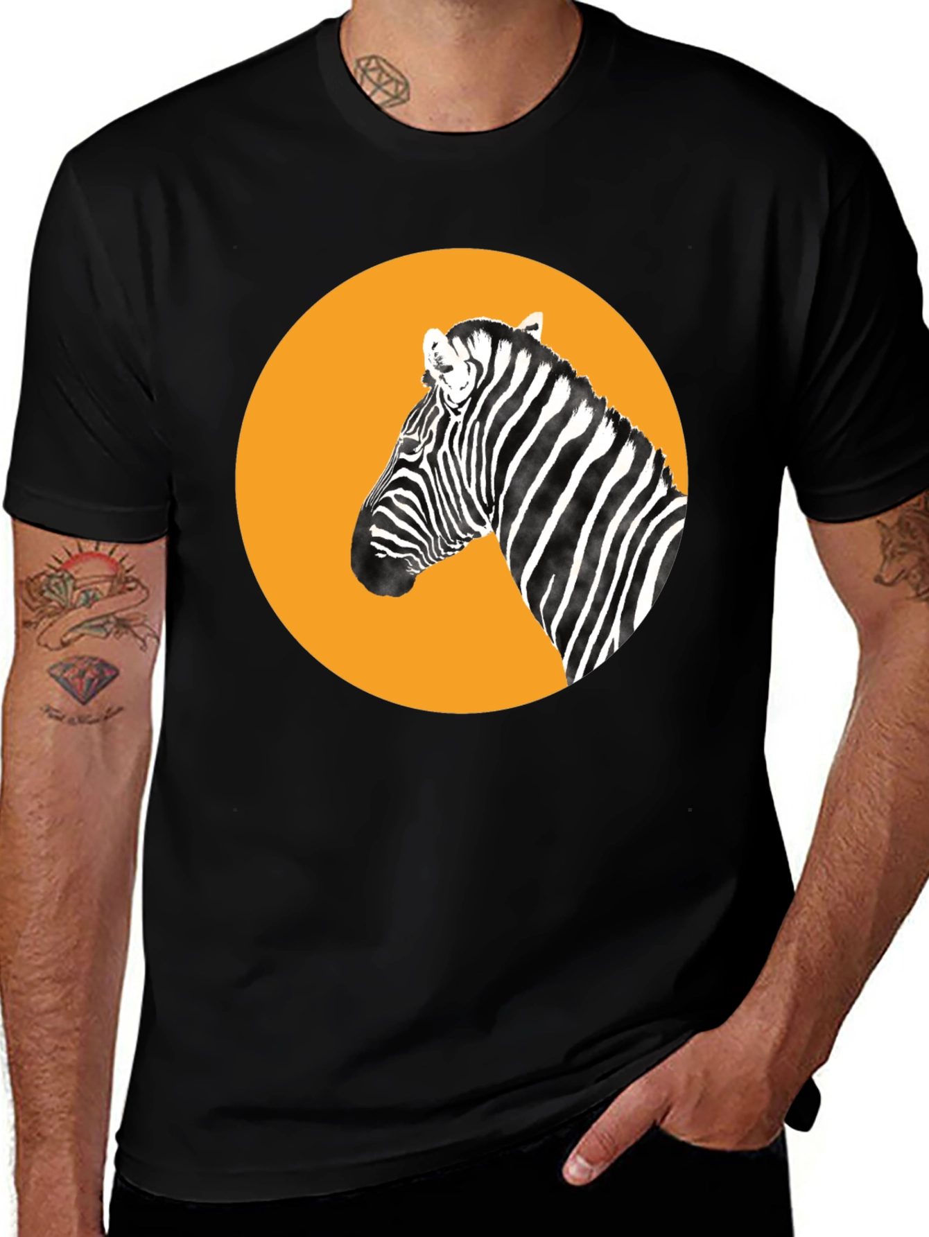 Zebra Graphic Tee - Bold Animal Print T-Shirt