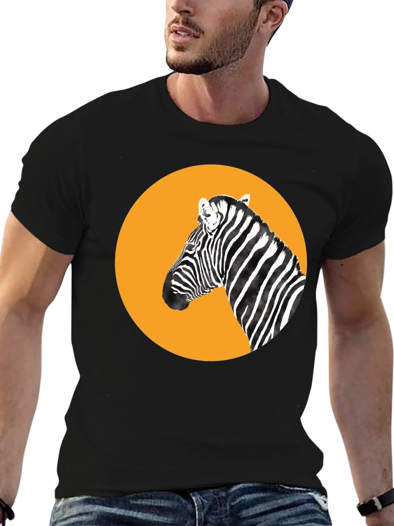 Zebra Graphic Tee - Bold Animal Print T-Shirt