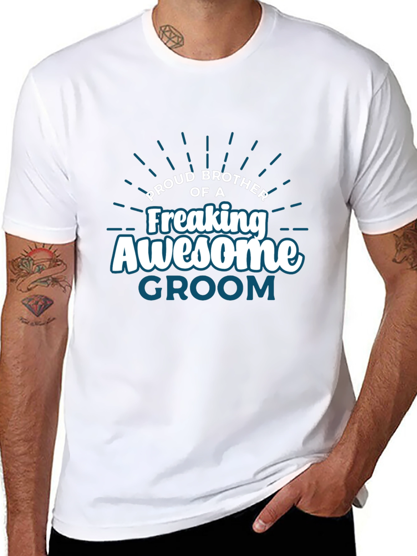 Proud Brother of Freaking Awesome Groom T-Shirt