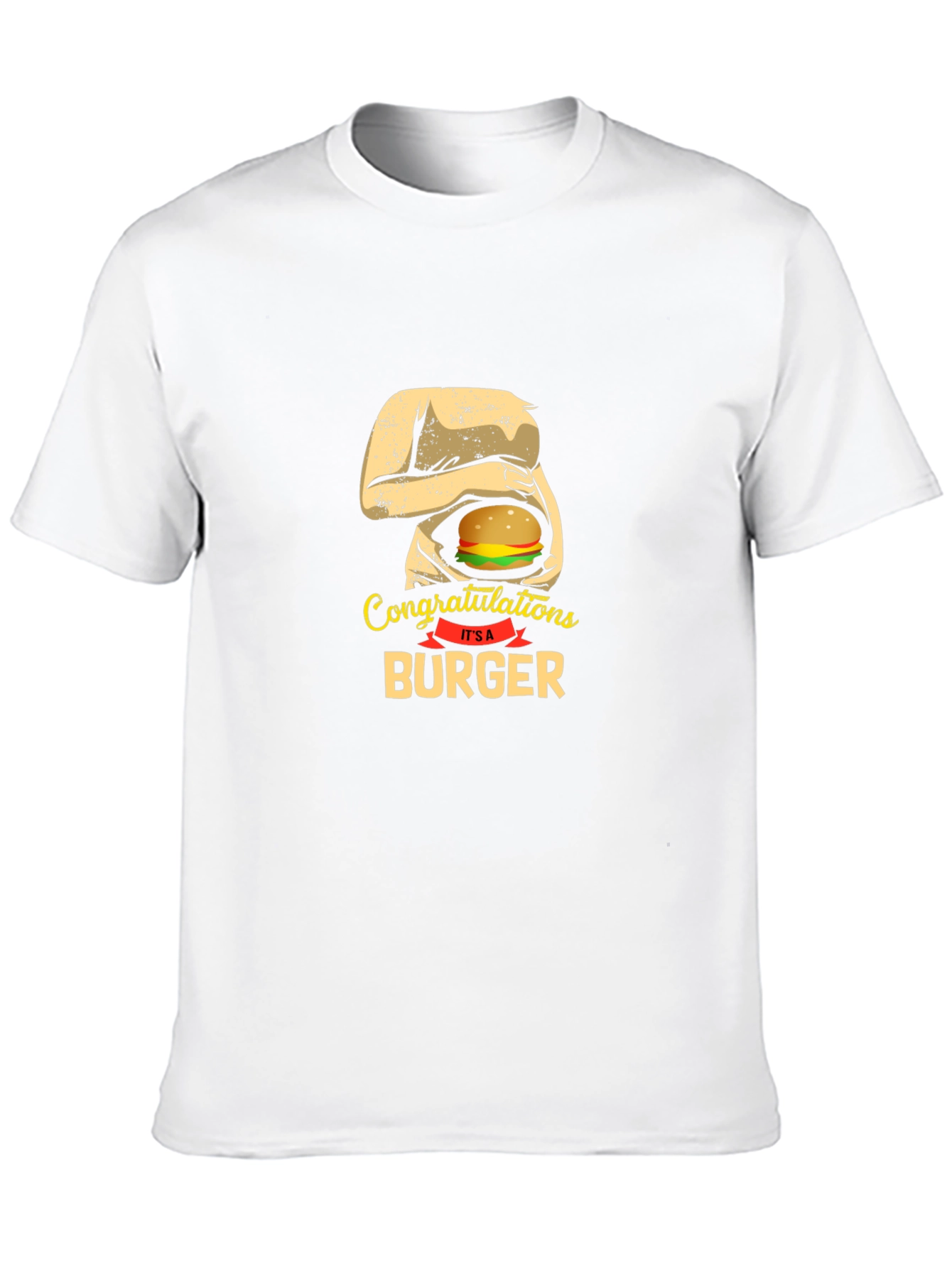 Congratulations Its A Burger Funny T-Shirt