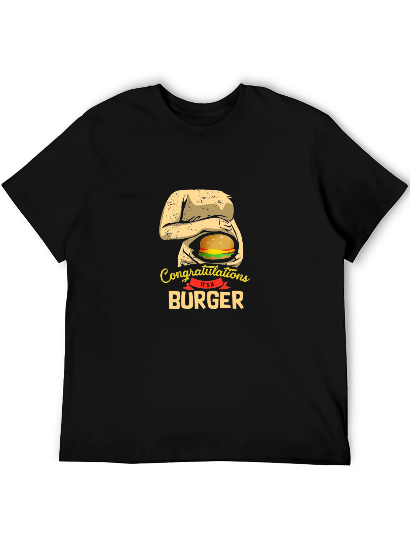 Congratulations Its A Burger Funny T-Shirt