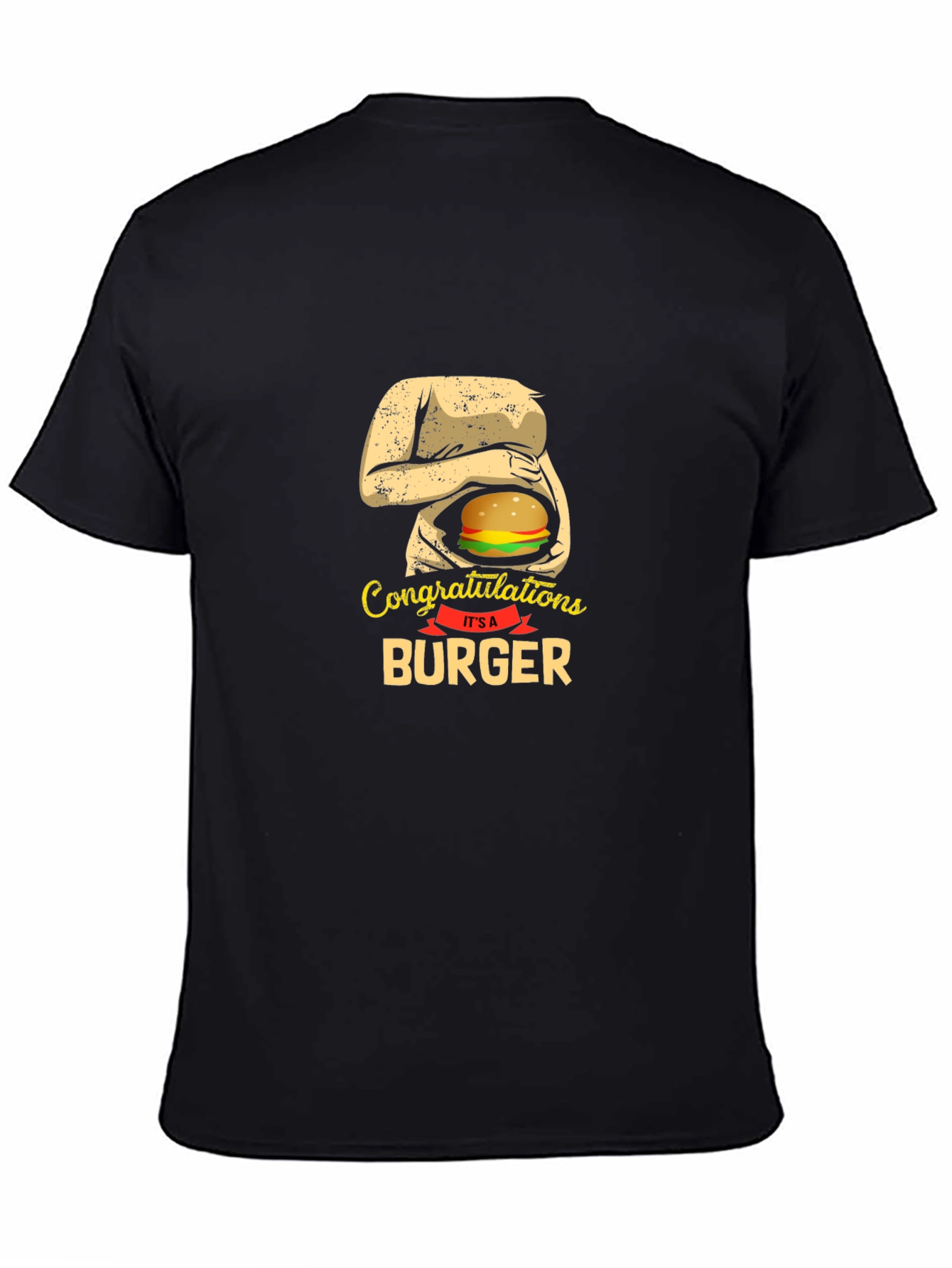 Congratulations Its A Burger Funny T-Shirt