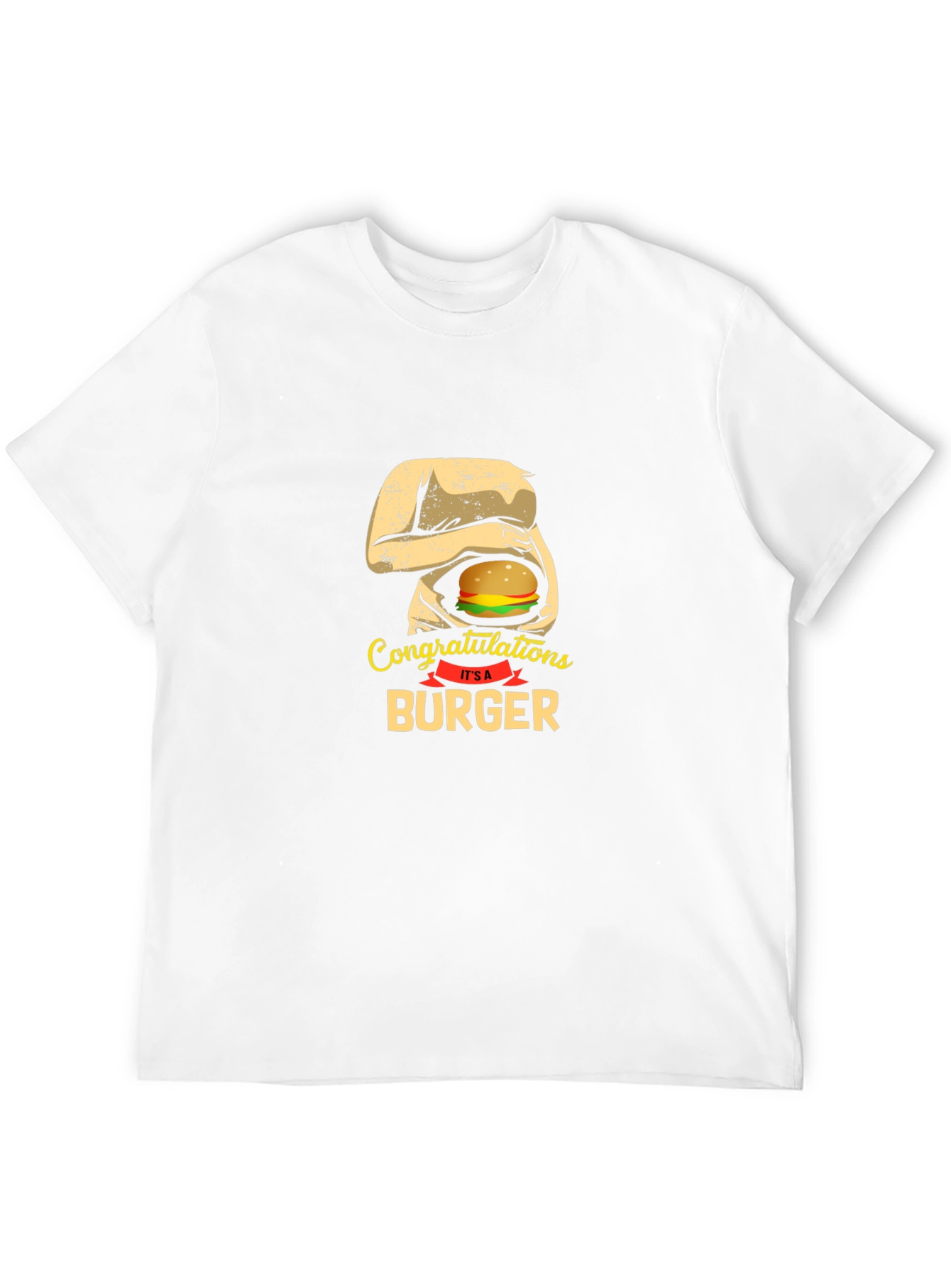 Congratulations Its A Burger Funny T-Shirt