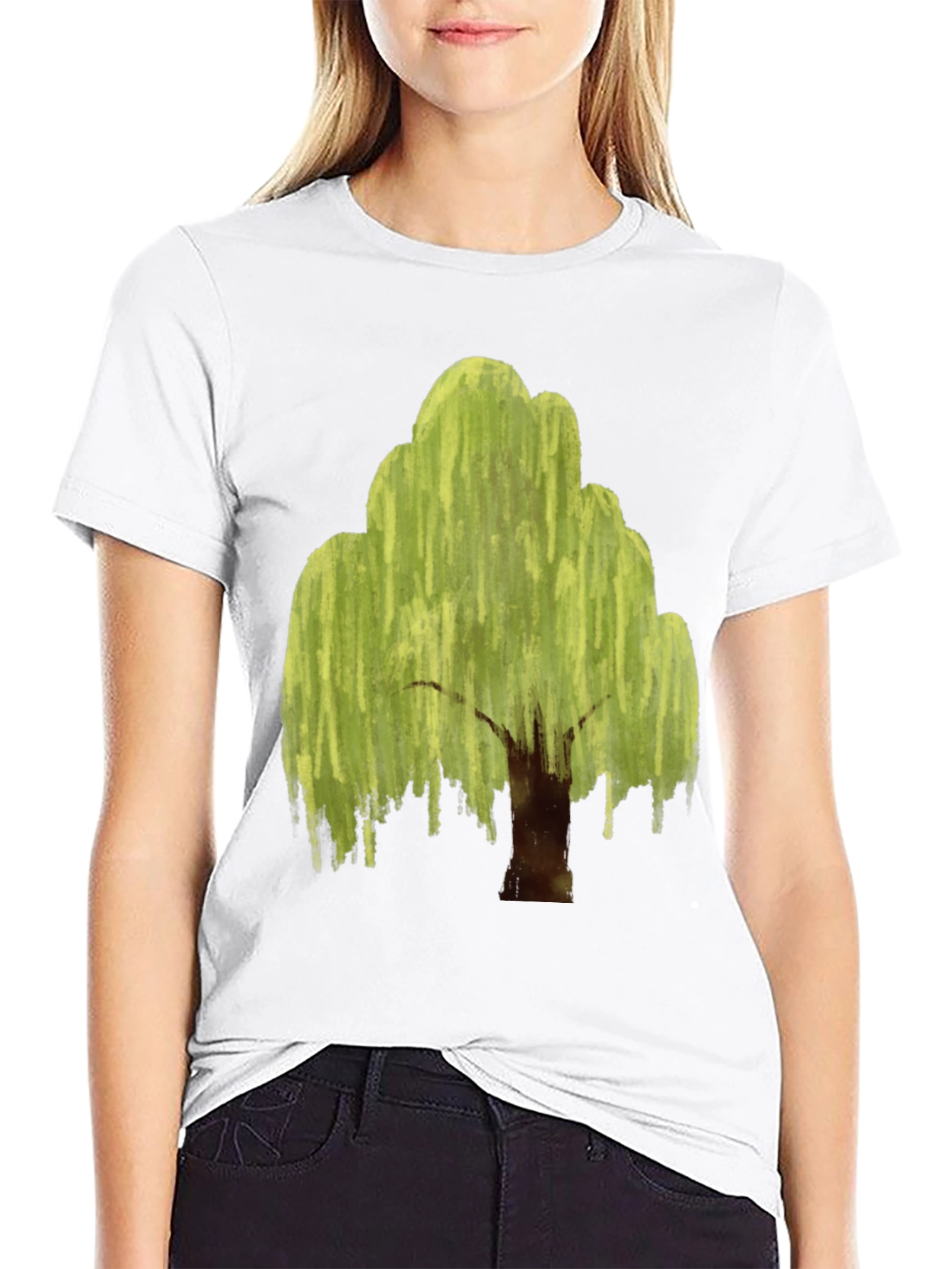 Willow Tree Graphic Black T-Shirt