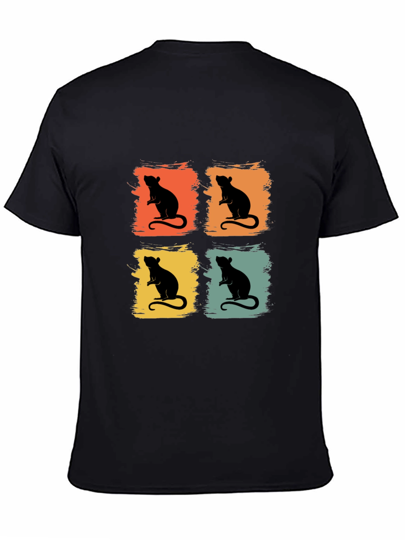 Retro Rat Graphic Tee - Fun Animal Shirt