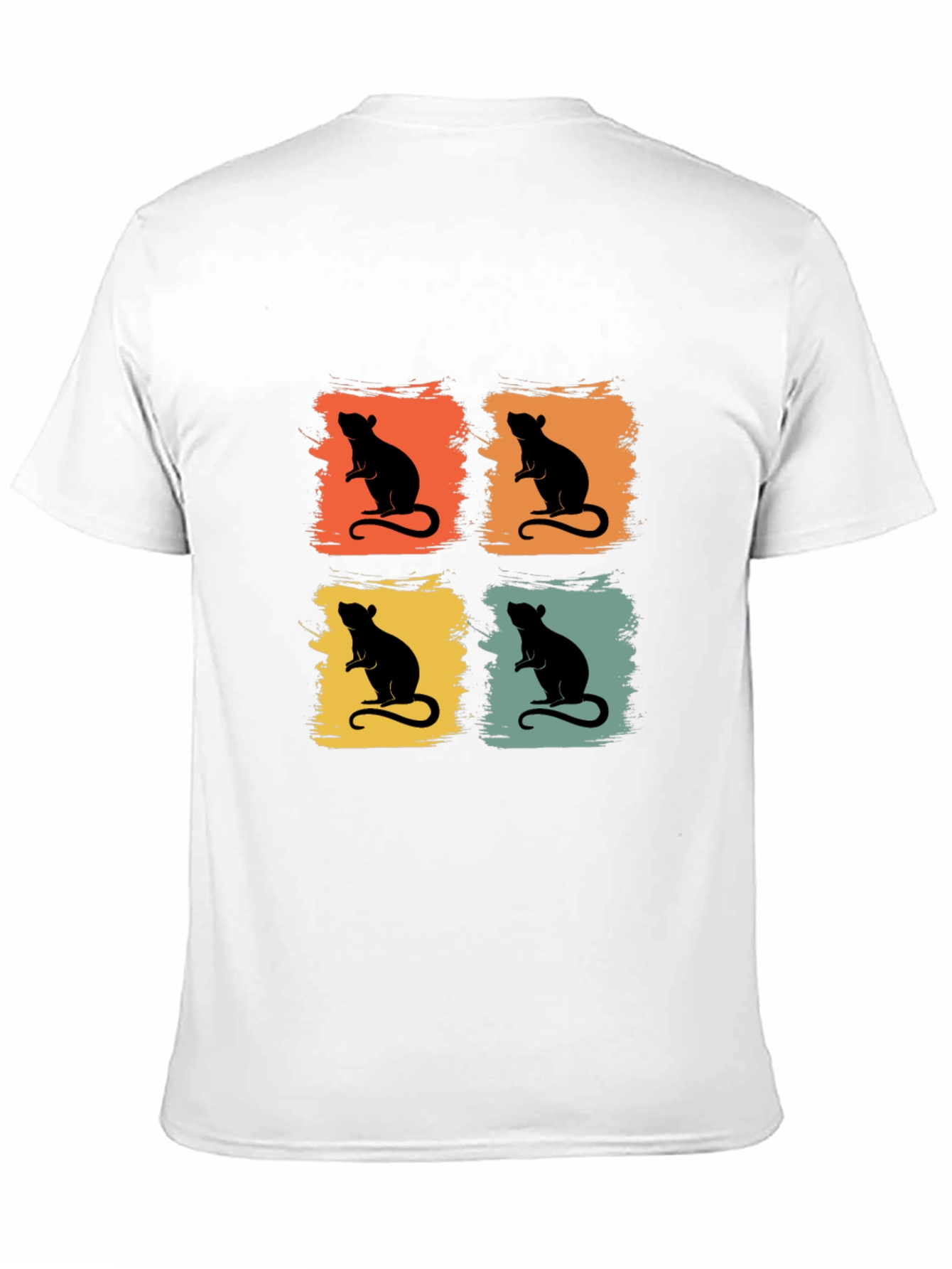 Retro Rat Graphic Tee - Fun Animal Shirt