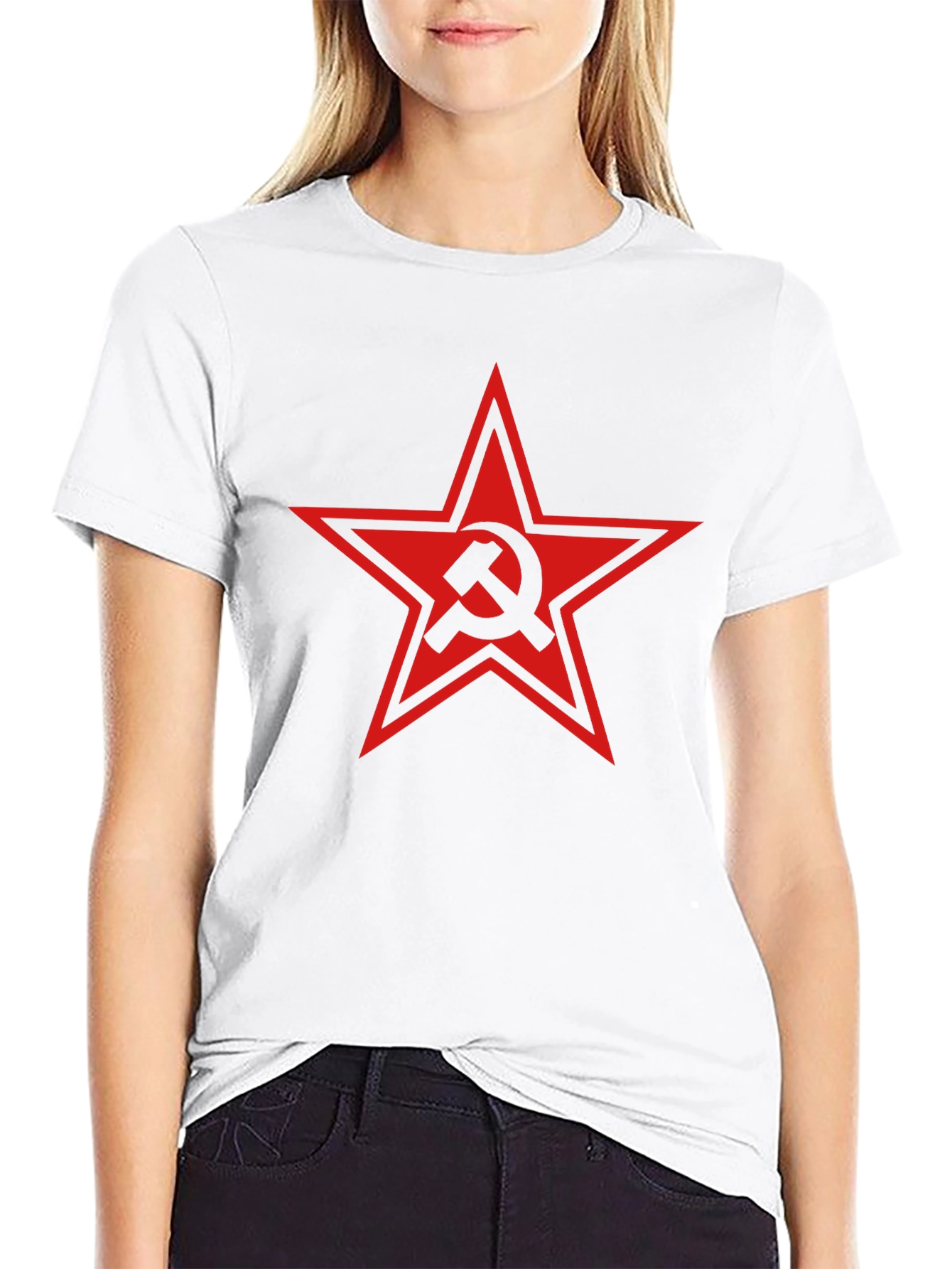 Hammer and Sickle Red Star Graphic Tee