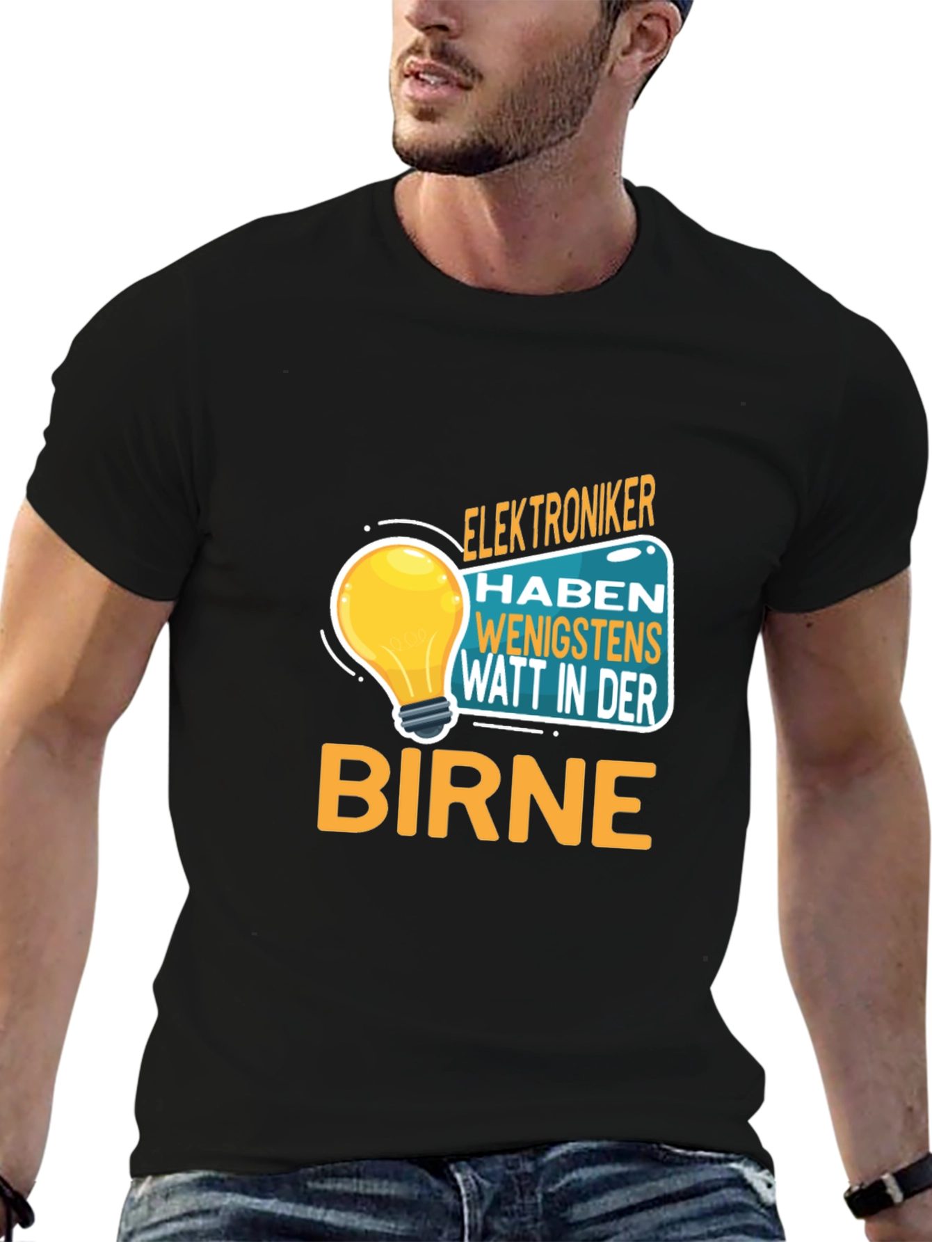 Funny Electrician T-Shirt - Watt in Der Birne
