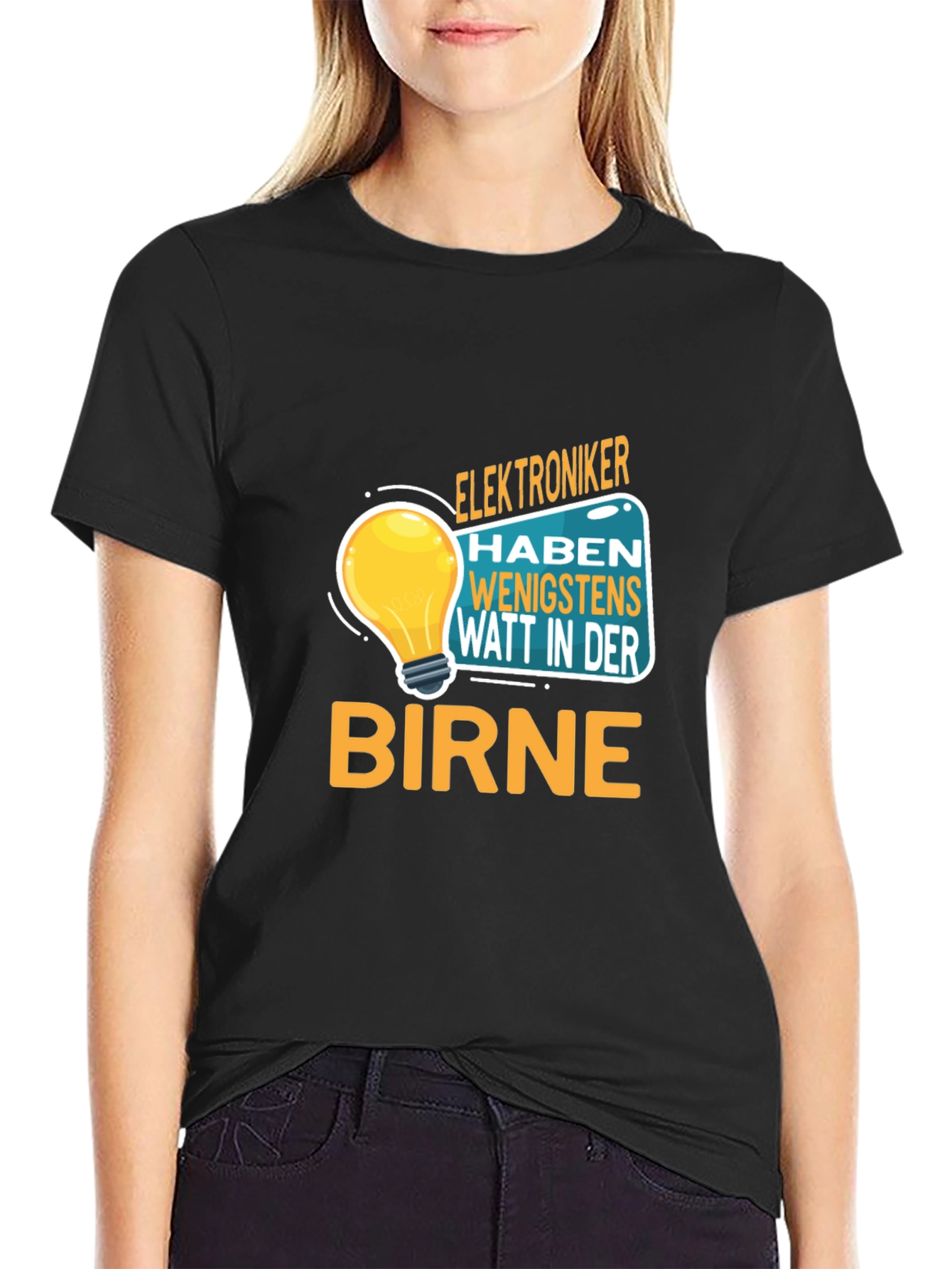 Funny Electrician T-Shirt - Watt in Der Birne