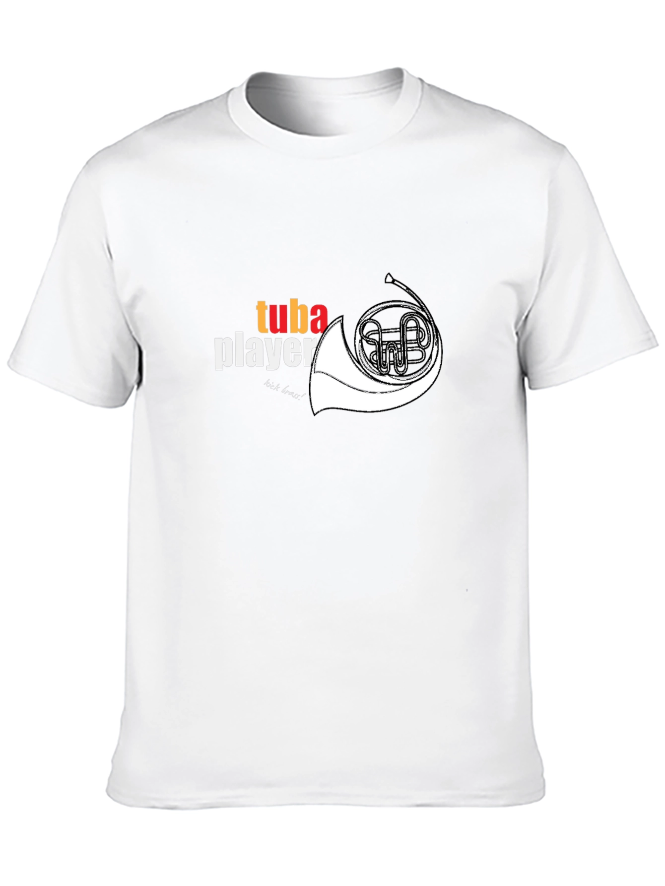 Tuba Player Graphic Tee - Musical Instrument T-Shirt