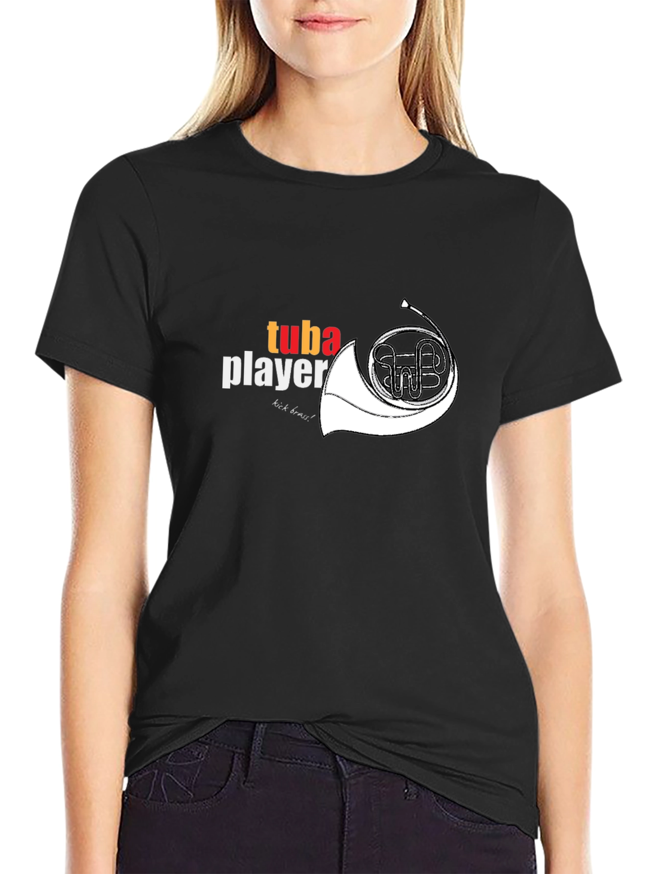 Tuba Player Graphic Tee - Musical Instrument T-Shirt