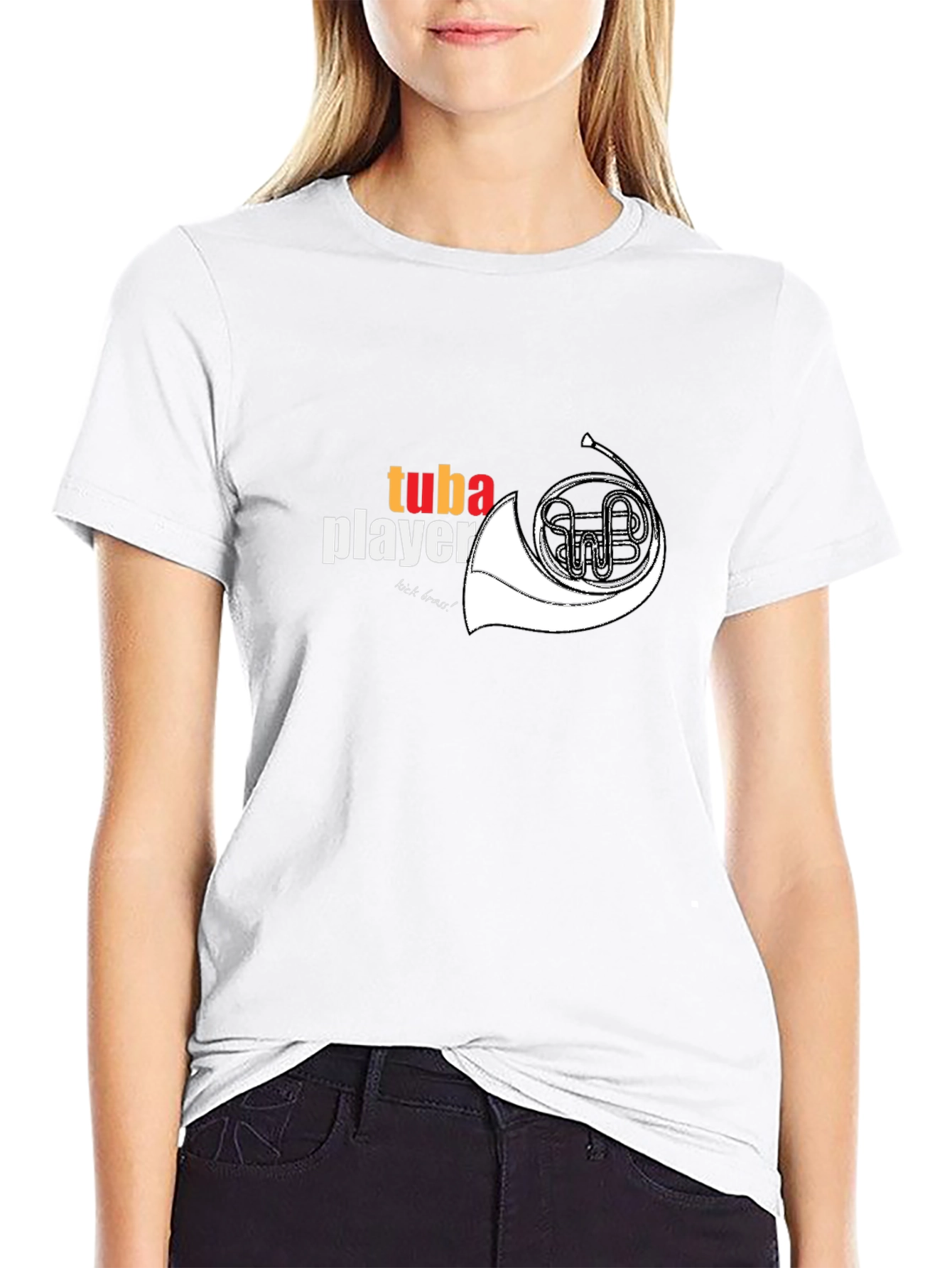 Tuba Player Graphic Tee - Musical Instrument T-Shirt